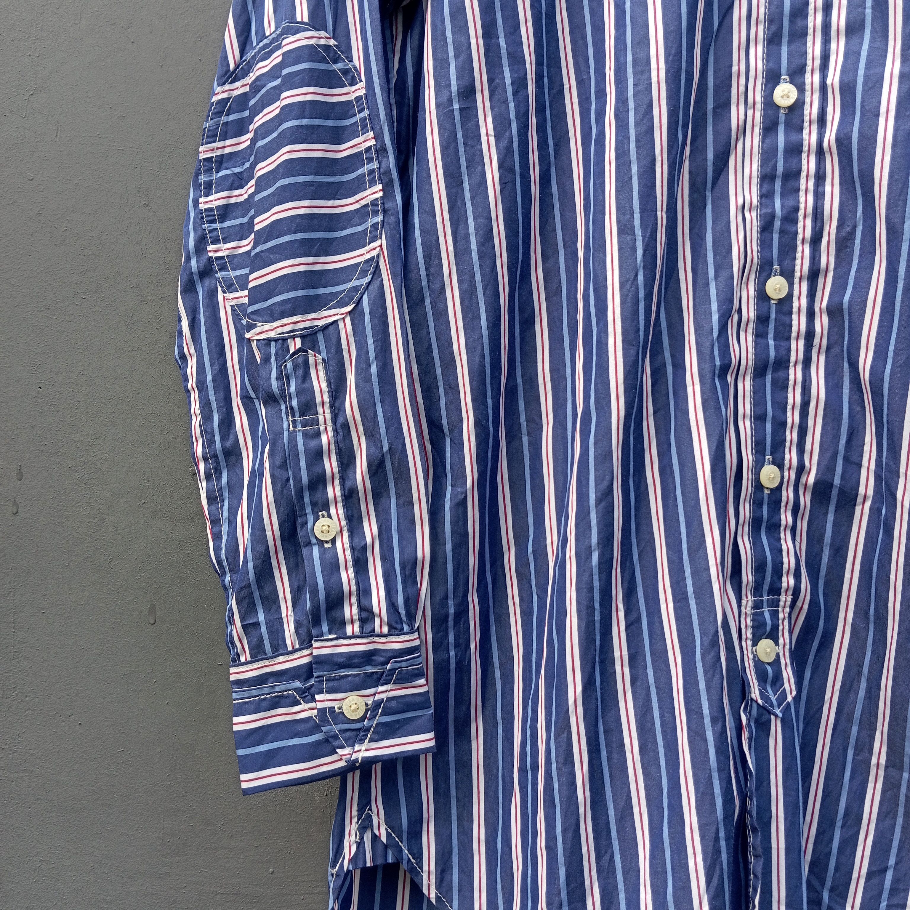 Evisu evisu yamane academy Stripes shirts Size US L / EU 52-54 / 3 - 4 Thumbnail