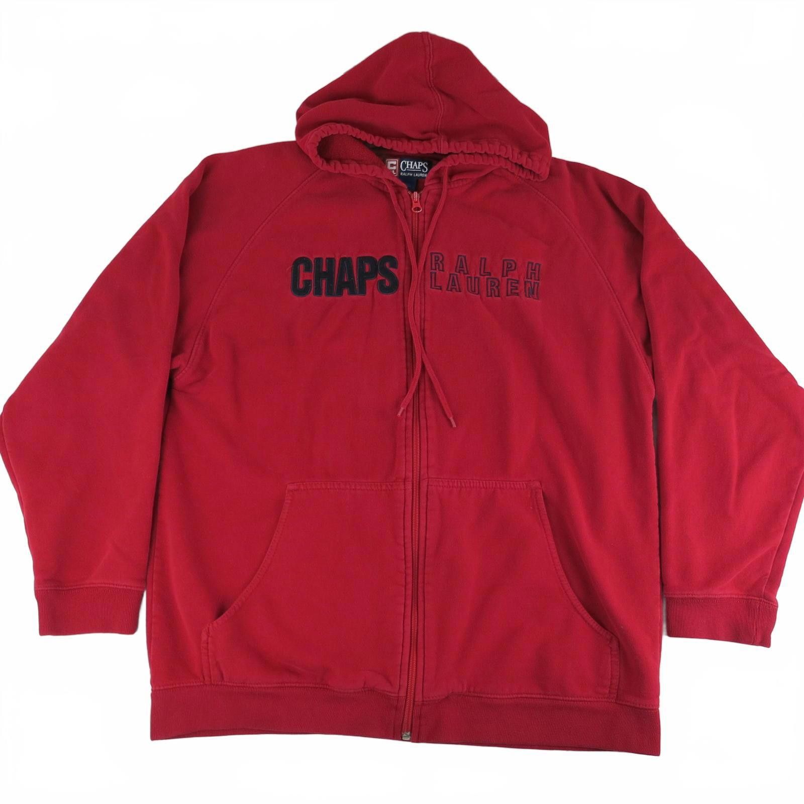 Chaps Ralph Lauren Chaps Ralph Lauren Red Full-Zip Hoodie Sweatshirt Medium Size US M / EU 48-50 / 2 - 1 Thumbnail