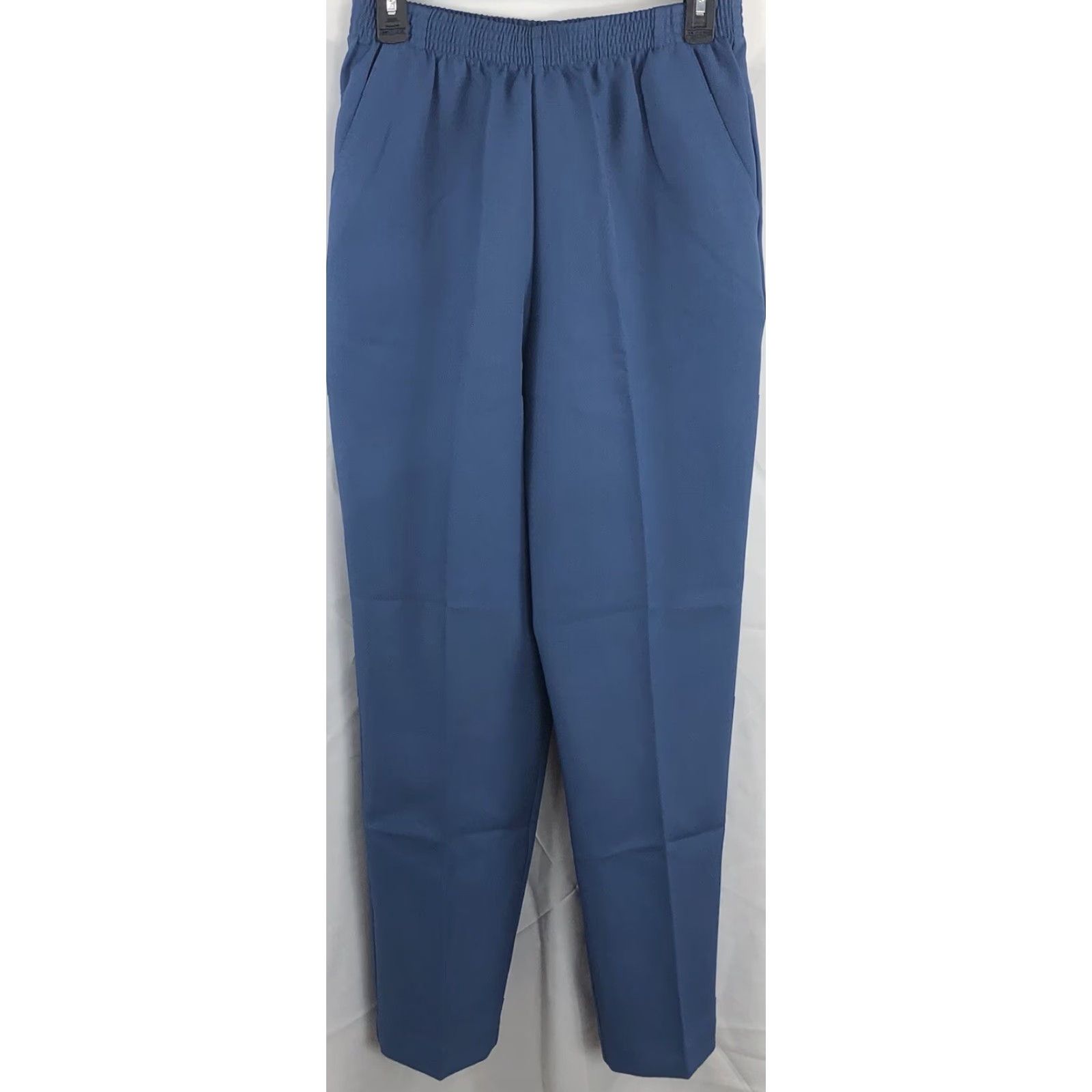 Vintage DonnKenny Dress Slacks Pants 14S Blue 28”W Straight Leg career work wear Women | Dress Pants | 28" Inseam | 14S Petite Size 28" / US 6 / IT 42 - 4 Thumbnail
