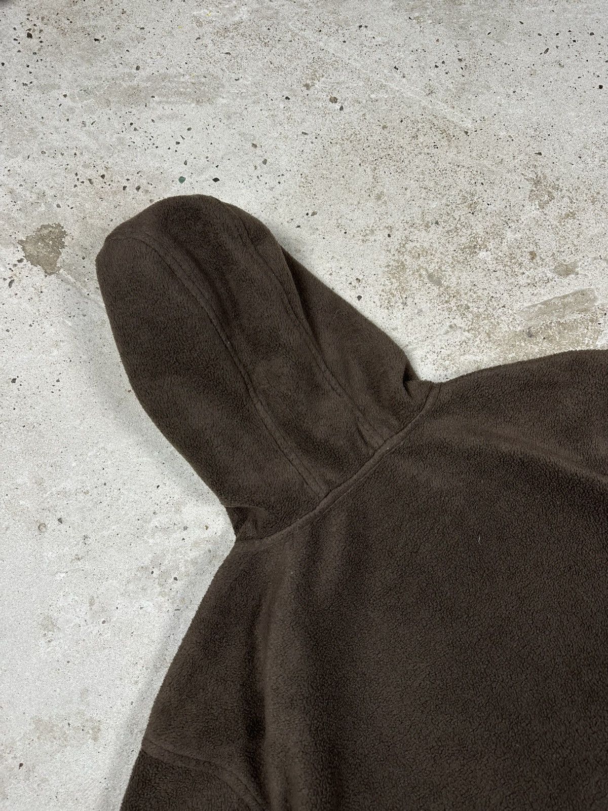Quiksilver × Vintage Vintage Y2K Quiksilver Brown Fleece Sherpa Hoodie Big Logo Size US L / EU 52-54 / 3 - 15 Thumbnail