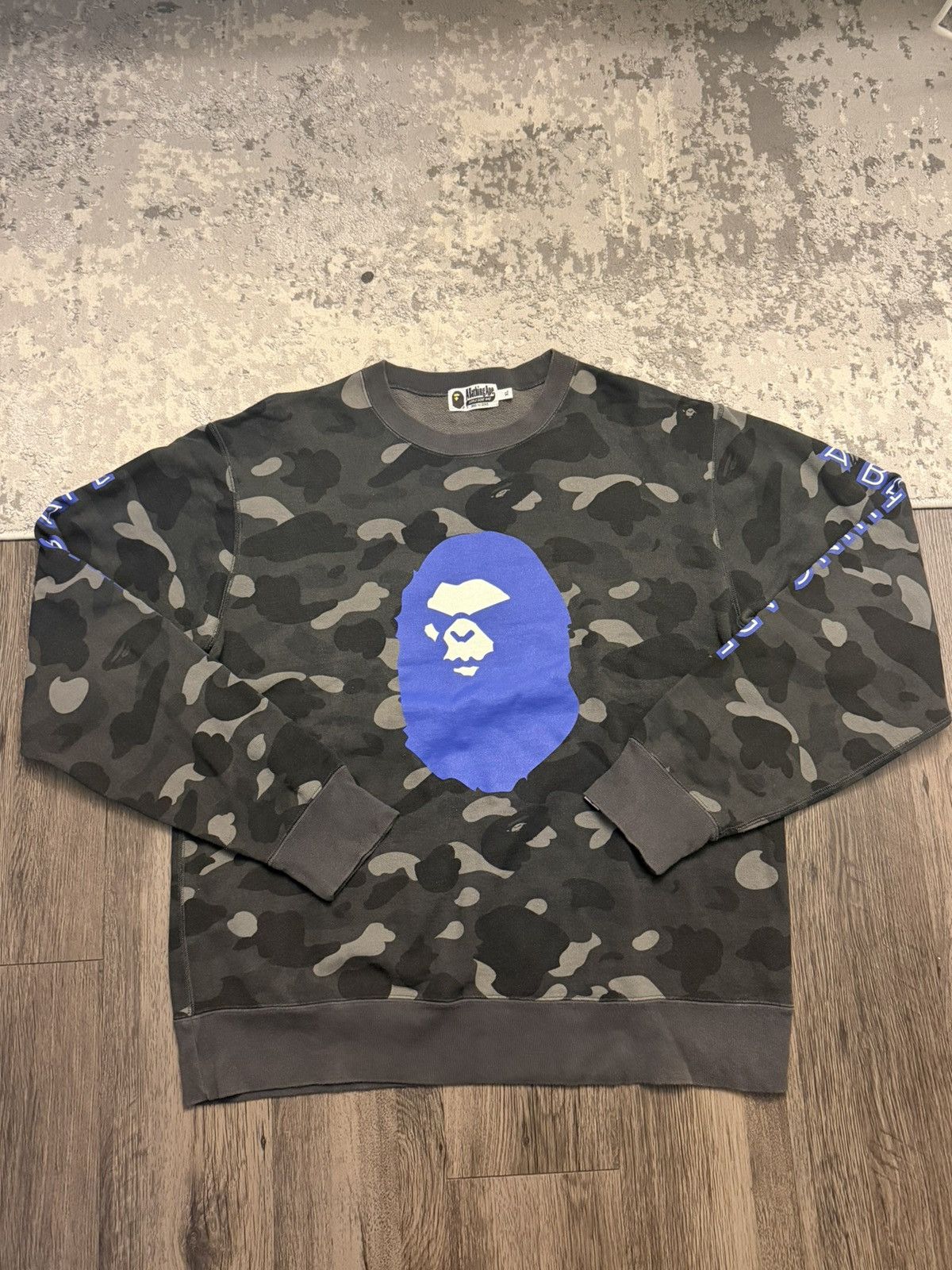 Bape BAPE Color Camo Mad Face Wide Crewneck Sweatshirt Size US XL / EU 56 / 4 - 2 Thumbnail