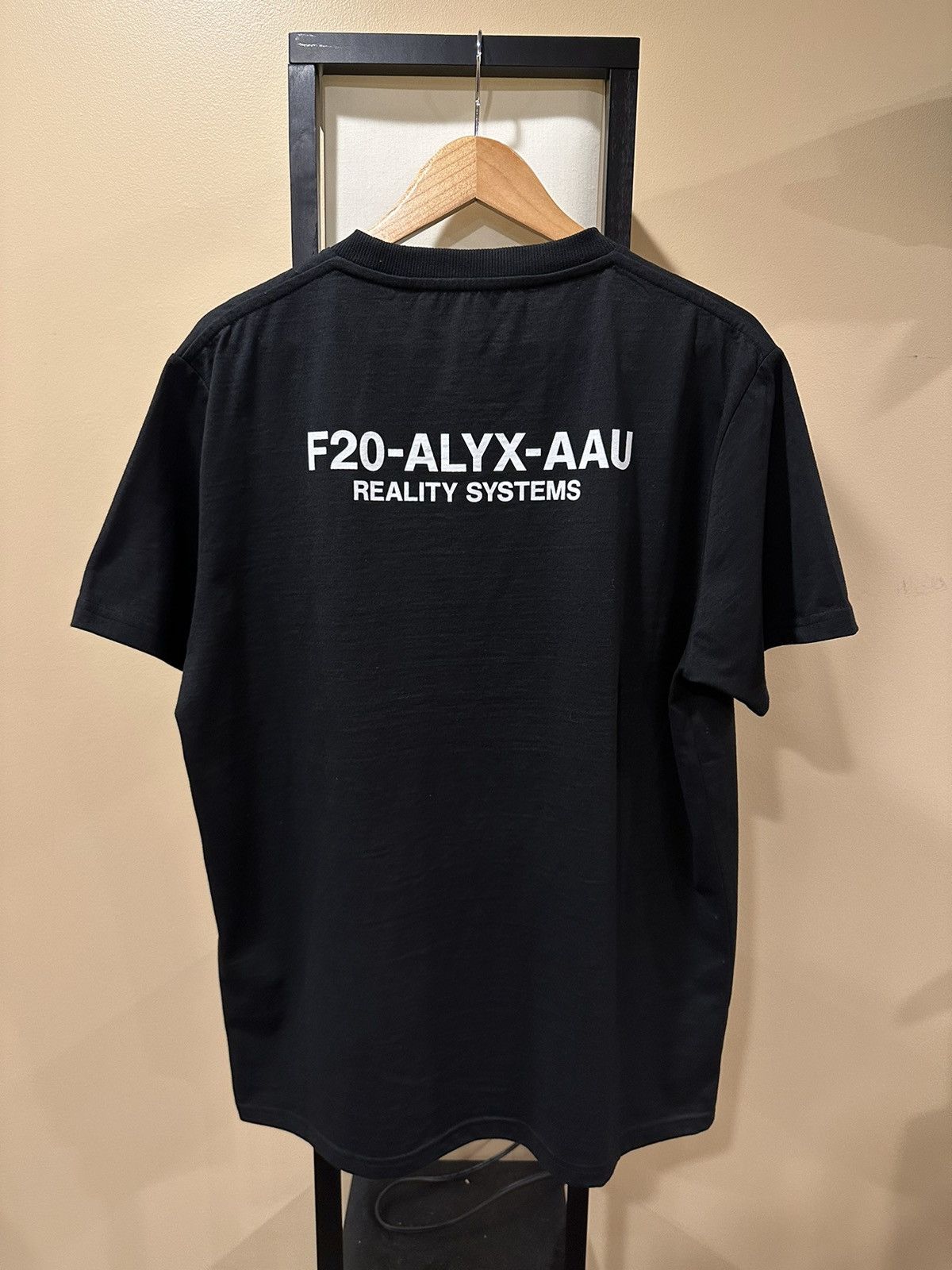 1017 ALYX 9SM 1017 Alyx 9SM Logo Reality Systems Black T-Shirt Size US XL / EU 56 / 4 - 2 Thumbnail