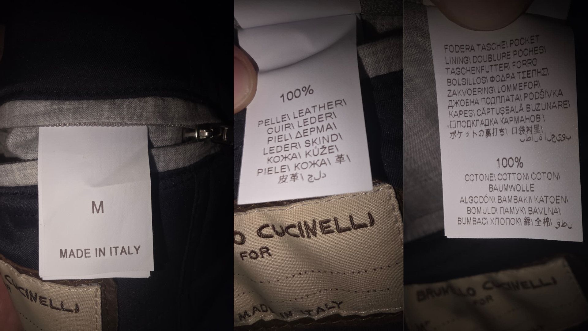 Brunello Cucinelli Brunello Cucinelli Brown Leather Biker Jacket Made in Italy Size US M / EU 48-50 / 2 - 7 Thumbnail