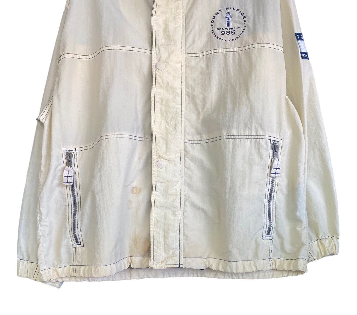 Tommy Hilfiger Vintage TOMMY HILFIGER Hoodie Light Zipper Jacket (L) Size US L / EU 52-54 / 3 - 2 Thumbnail