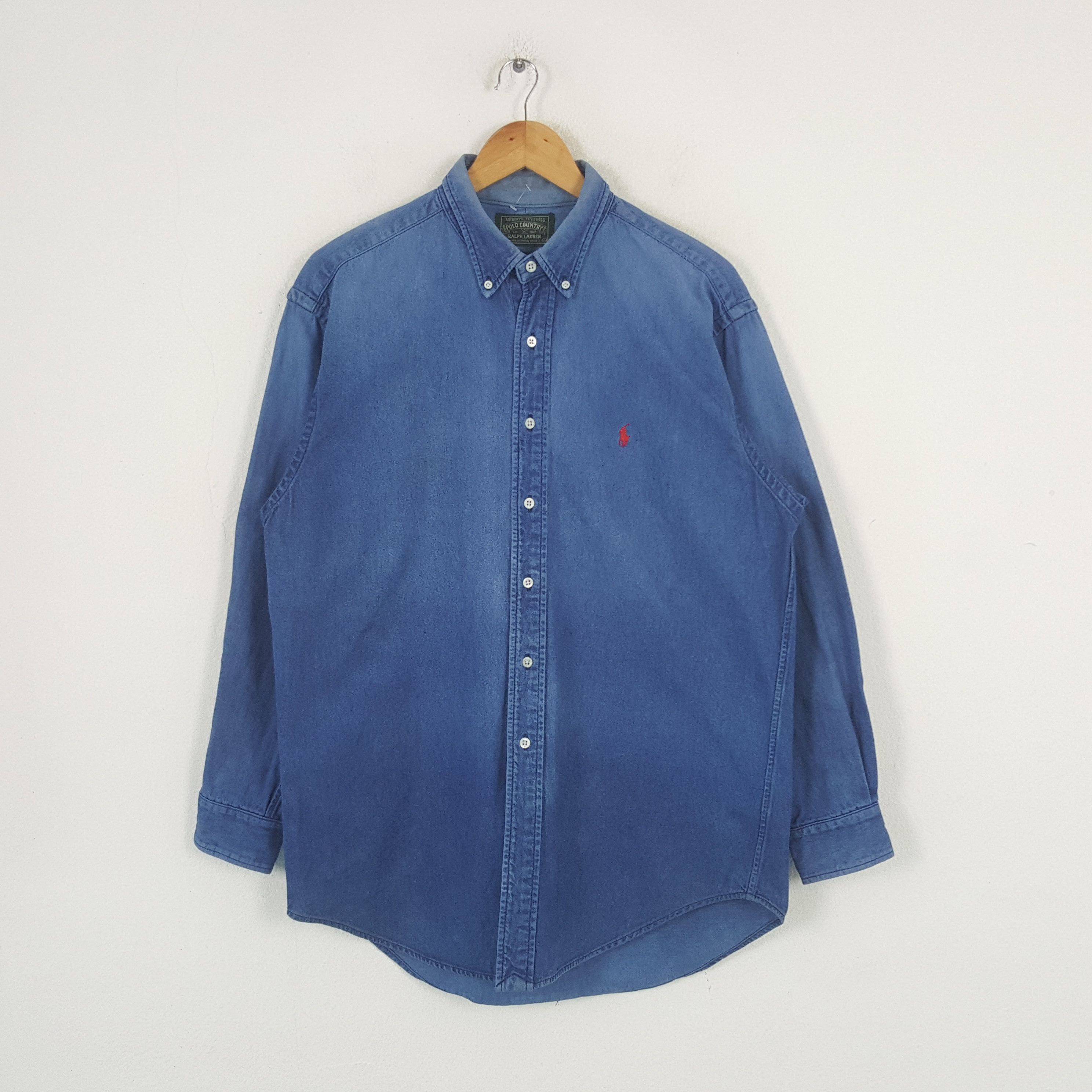 Polo Ralph Lauren × Vintage Vintage Polo Ralph Lauren American Shirt Button Up C285N50 Size US XL / EU 56 / 4 - 1 Thumbnail