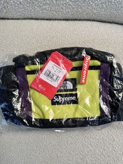 Supreme X The North Face Leather Mountain Waist Bag Dark Green