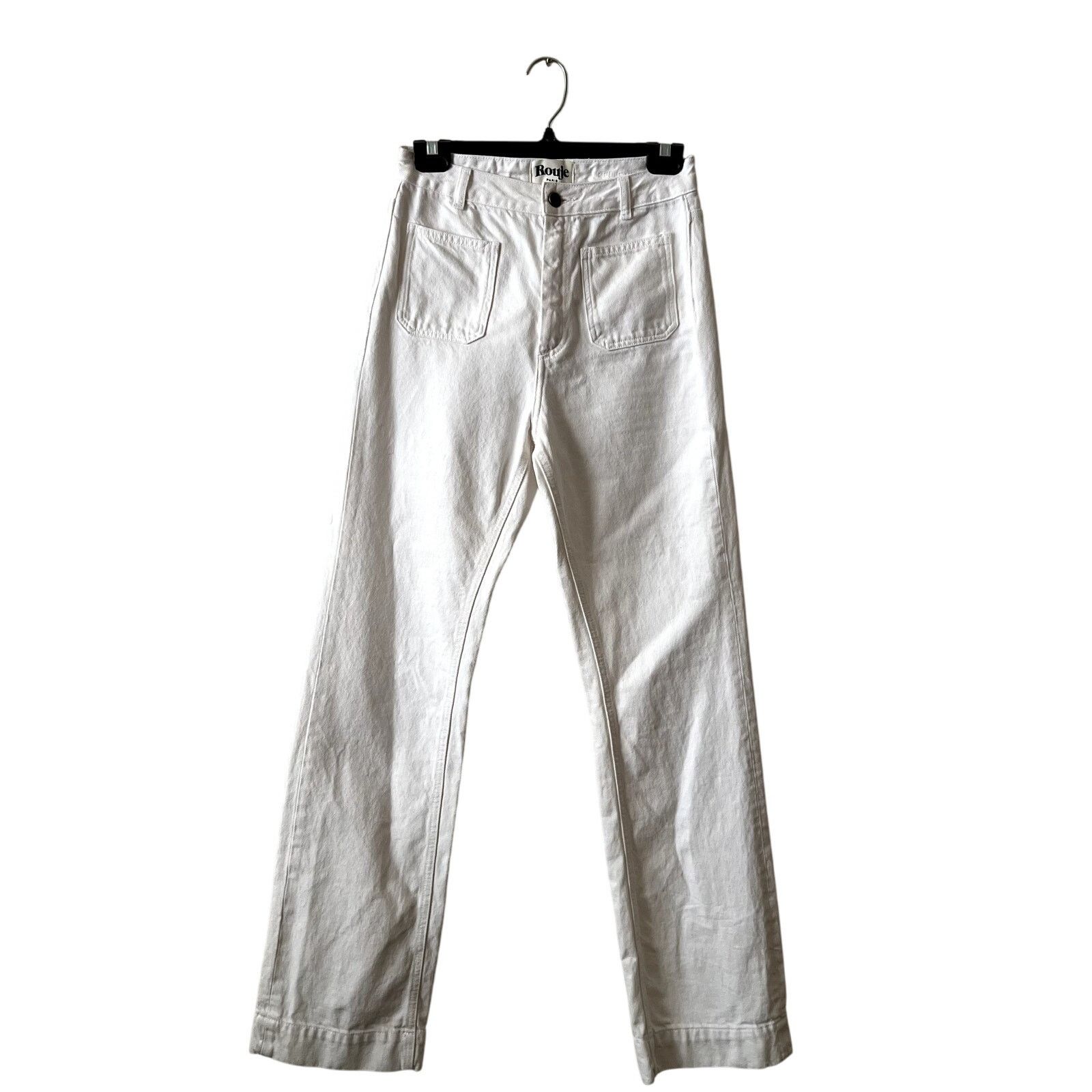 Rouje rouje jeans belleville white size 26 DR Size 26" / US 2 / IT 38 - 2 Thumbnail
