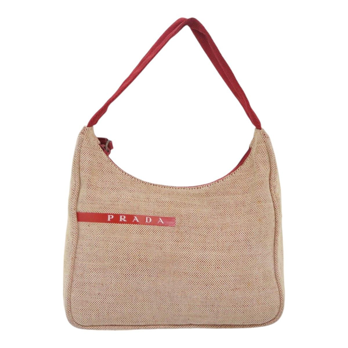 Prada Sports Beige Canvas Handbag (Pre-Owned) Size ONE SIZE - 1 Thumbnail