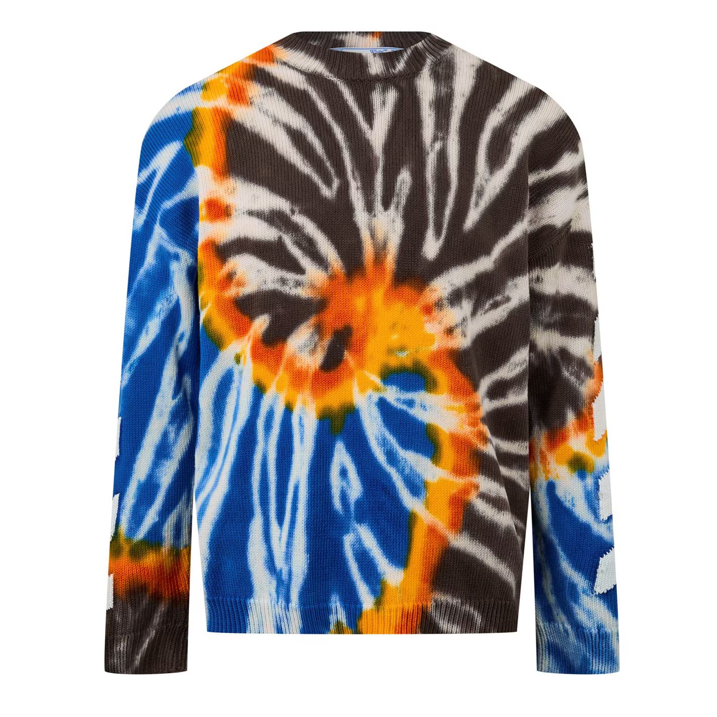 Off-White o1g2r1mq0226 Tie Dye Sweater In Multicolor Size US M / EU 48-50 / 2 - 1 Thumbnail