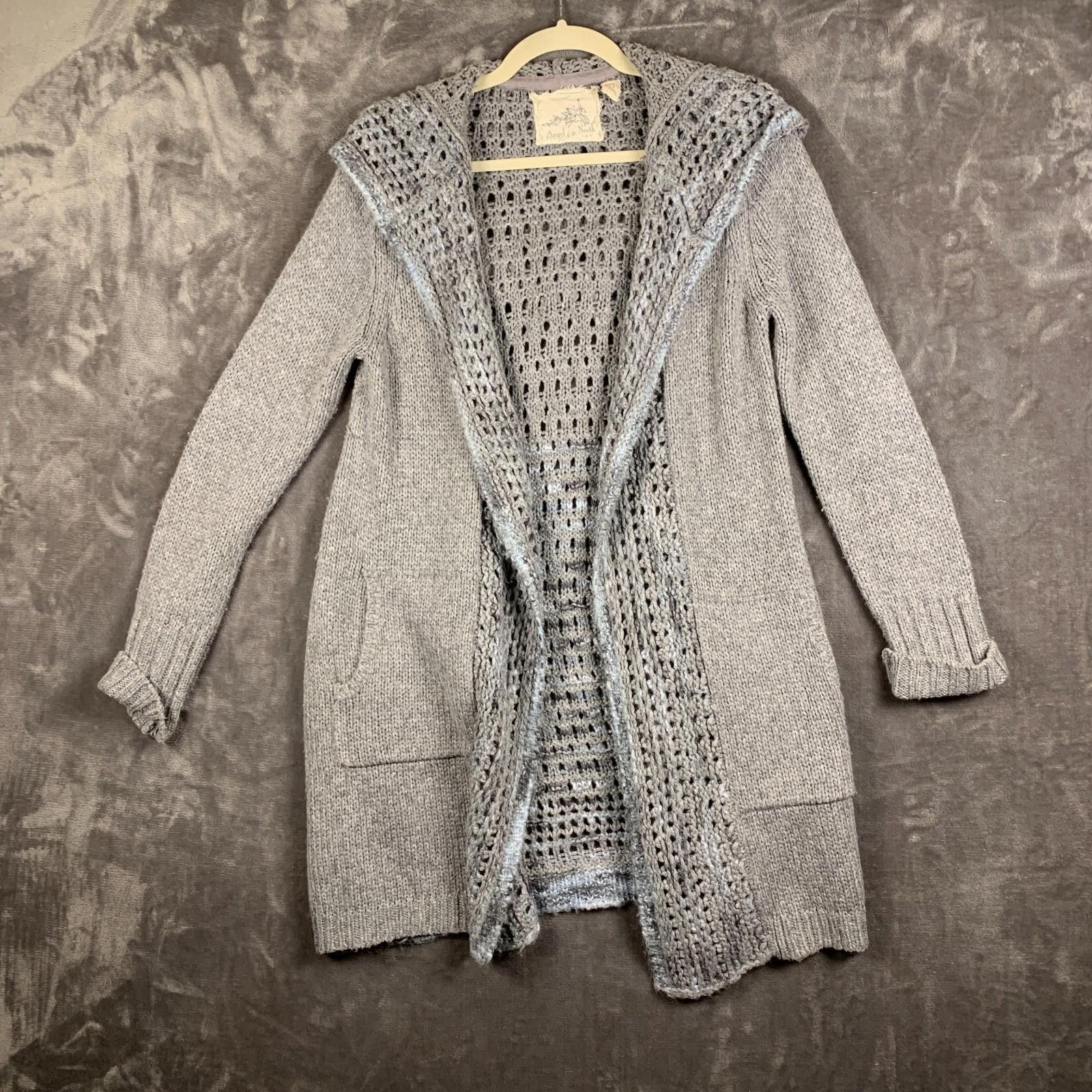 Designer Angel Of the North Open Front Hooded Cardigan Sz. Med (368) Size M / US 6-8 / IT 42-44 - 1 Thumbnail