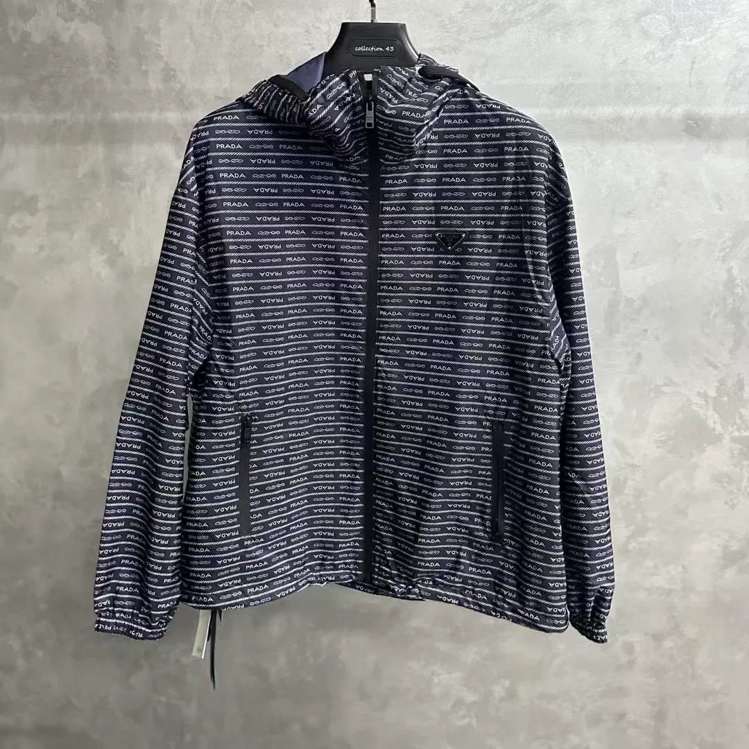Prada Prada Striped Blue Light Jacket xs Men Size US XS / EU 42 / 0 - 1 Thumbnail