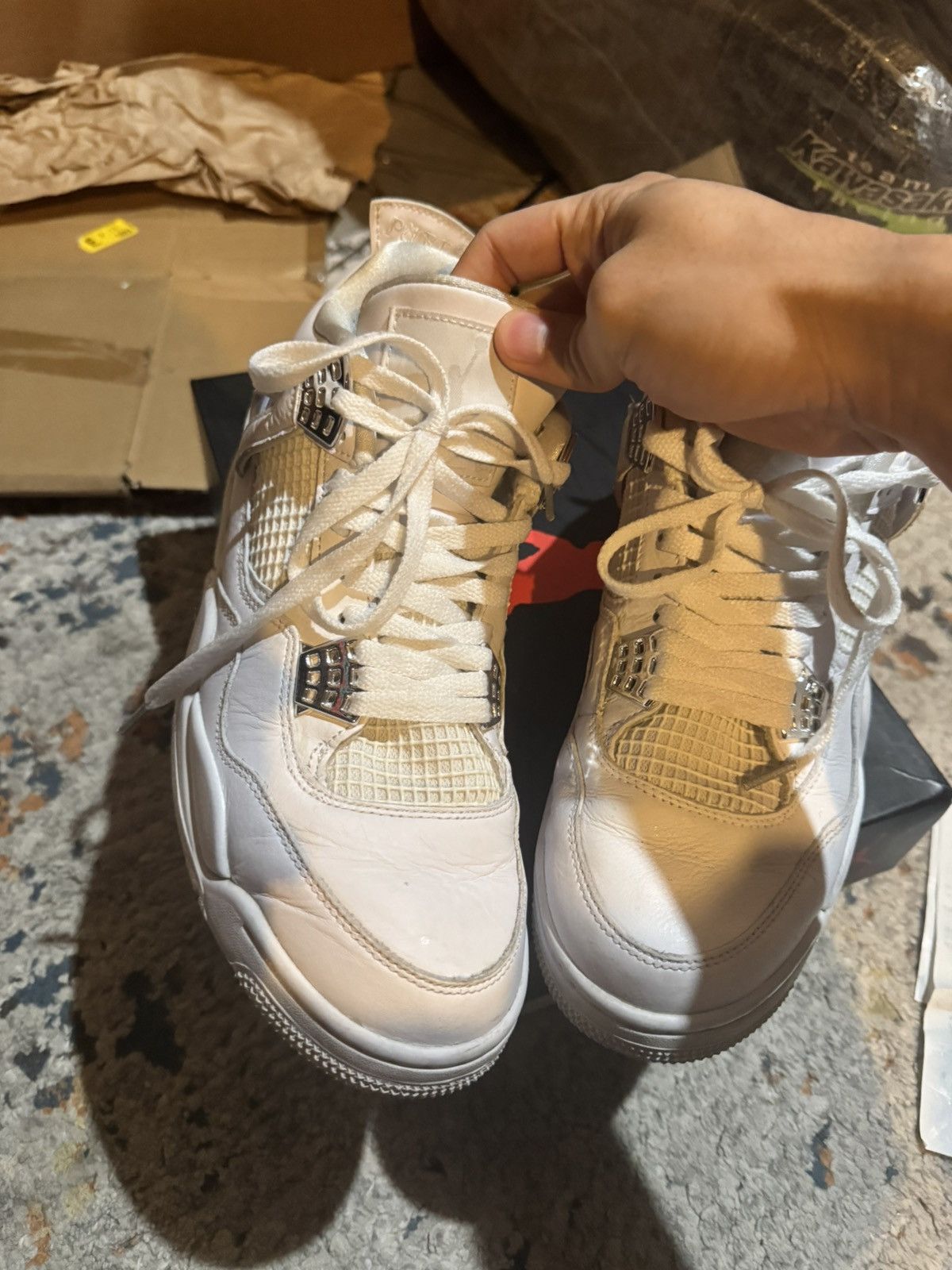 Jordan Brand Air Jordan 4 Retro Pure Money 2017 US 10.5 Size US 10.5 / EU 43-44 - 7 Thumbnail