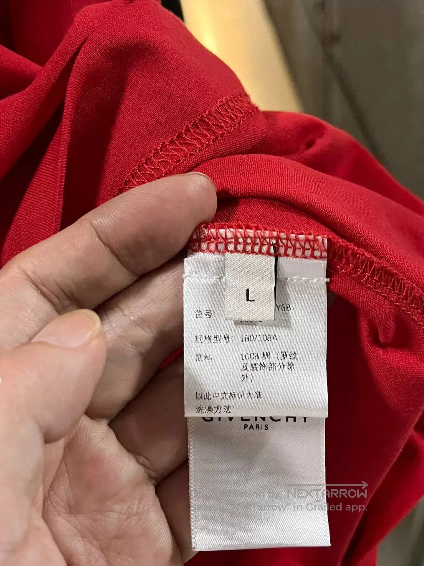 Givenchy Givenchy Red Trap Short Sleeve L. Size US L / EU 52-54 / 3 - 4 Thumbnail
