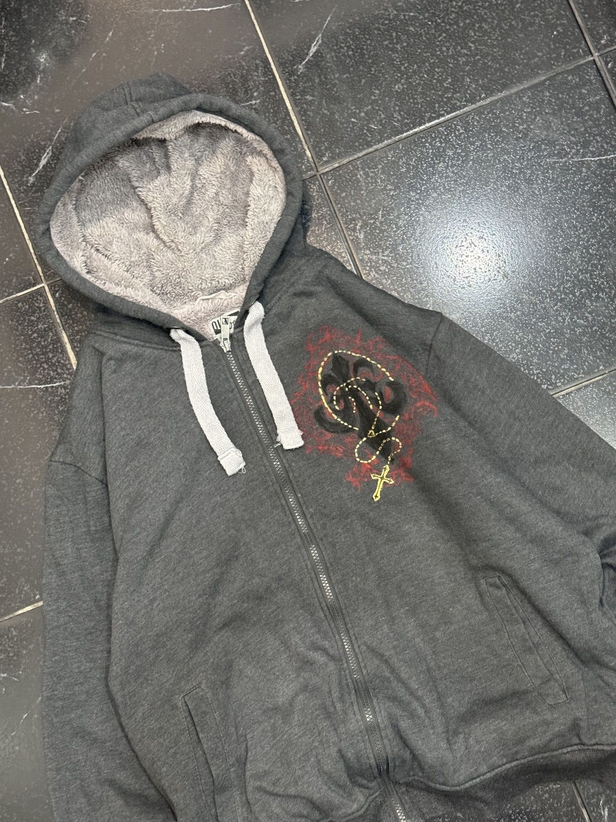 Vintage Handpainted zip up hoodie Size US L / EU 52-54 / 3 - 3 Thumbnail