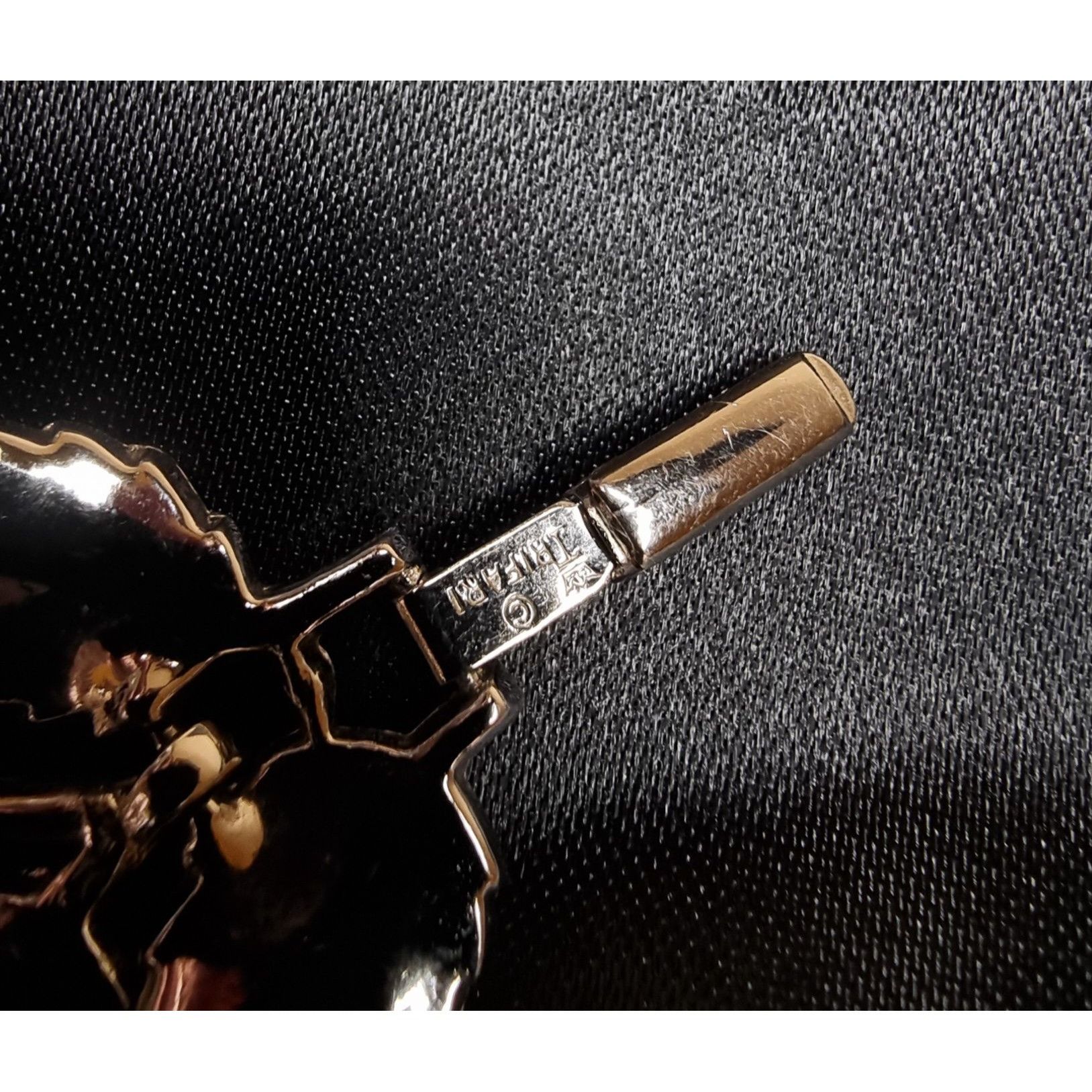 Vintage Vintage 1950s Trifari Silver-Tone Leaf Motif Bracelet For Wo Size ONE SIZE - 5 Thumbnail