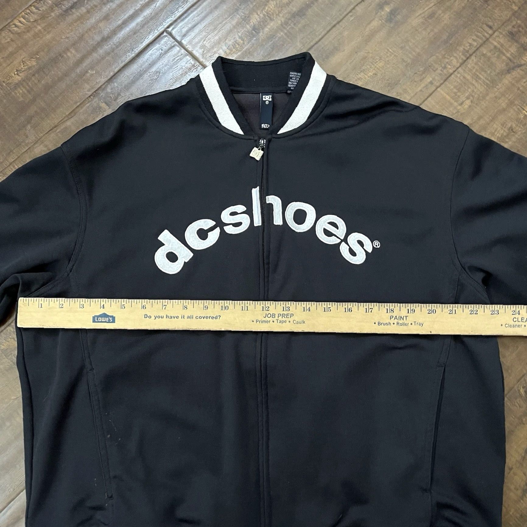 Vintage Vintage DC Shoes Skate Varsity Track Jacket Mens Medium Full Zip Y2K Grunge Size US M / EU 48-50 / 2 - 6 Thumbnail