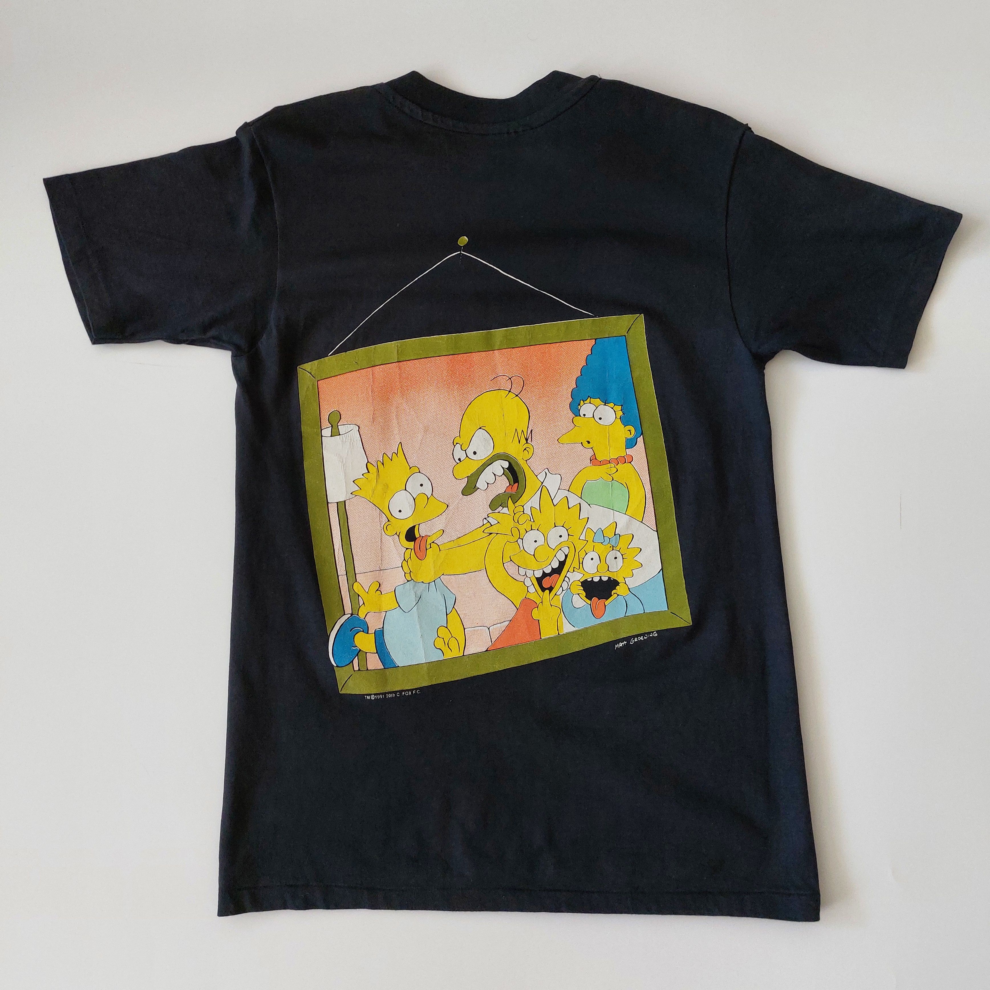 Hanes The Simpsons 1991 vintage t-shirt Size US M / EU 48-50 / 2 - 5 Thumbnail