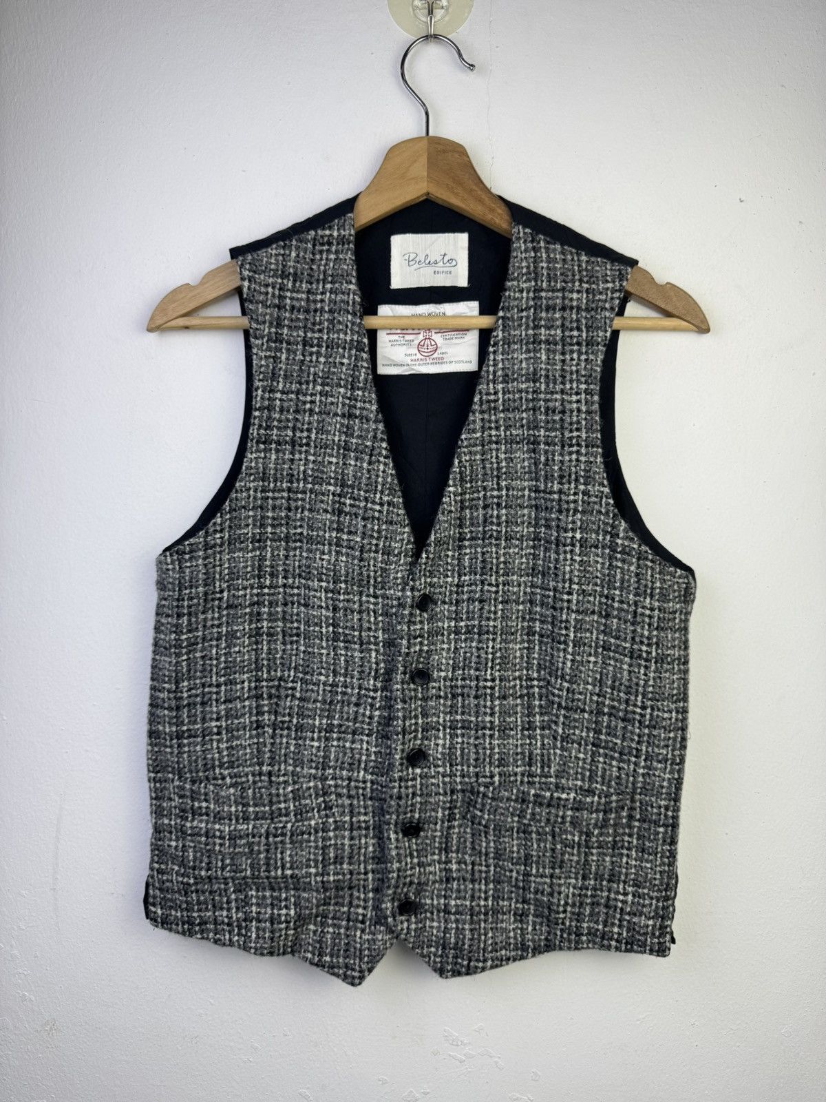 Harris Tweed Belesto for Edifice Harris Tweed wool vest Size US M / EU 48-50 / 2 - 1 Thumbnail