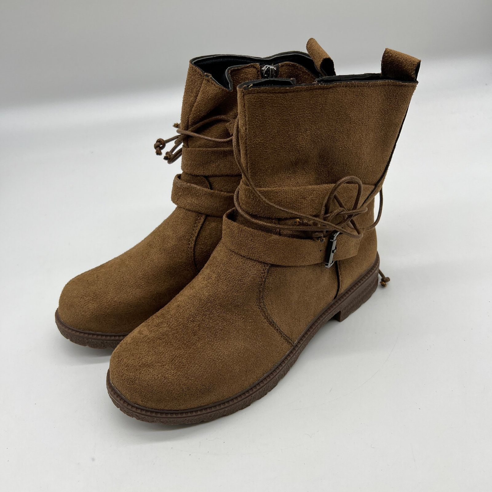 Other Womens Western Zip up Booties Brown Cowboy Boots Size US 7 / IT 37 - 2 Thumbnail