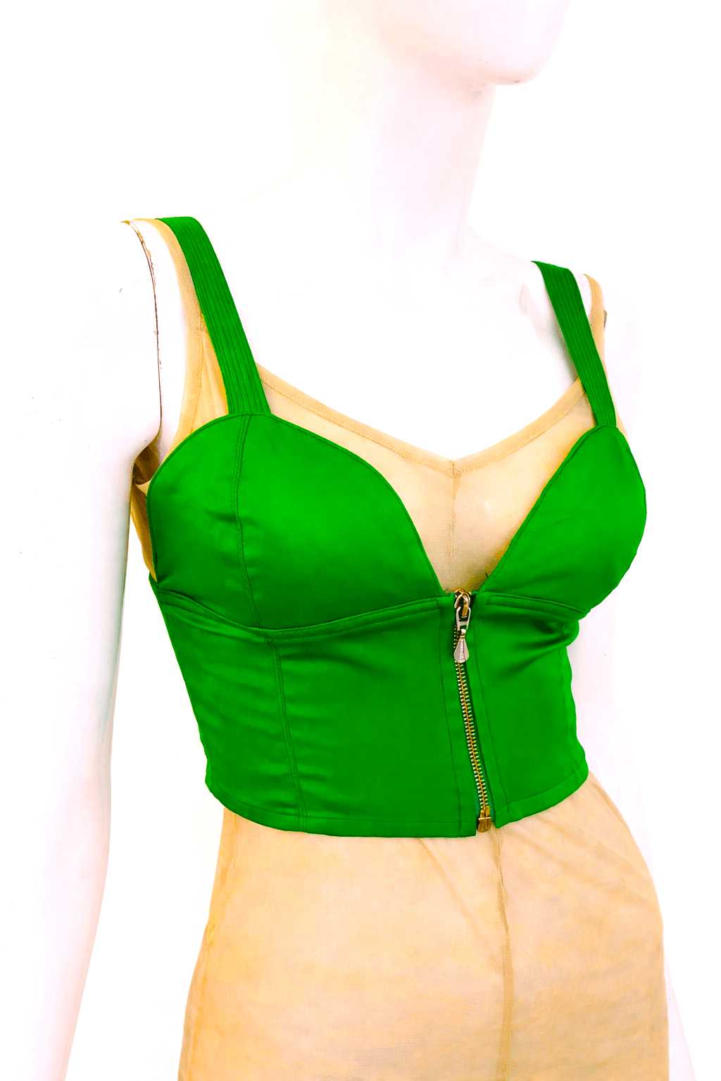 Versace Gianni Versace Poison Neon Bondage Crop Bustier Bra Tee Top Size S / US 4 / IT 40 - 3 Thumbnail