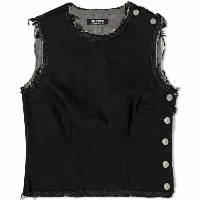 Raf Simons Raf Simons Doubled Denim Tank/Vest Size US XL / EU 56 / 4 - 1 Thumbnail