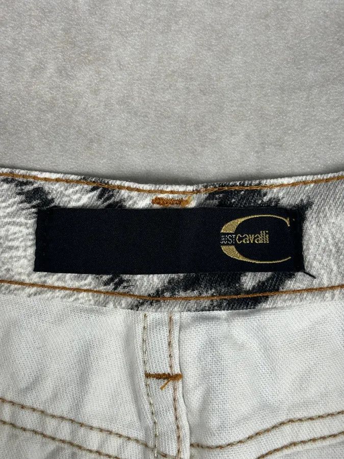 Just Cavalli SS2002 Cavalli White & Black Savage Zebra Skirt Size 29" - 10 Thumbnail