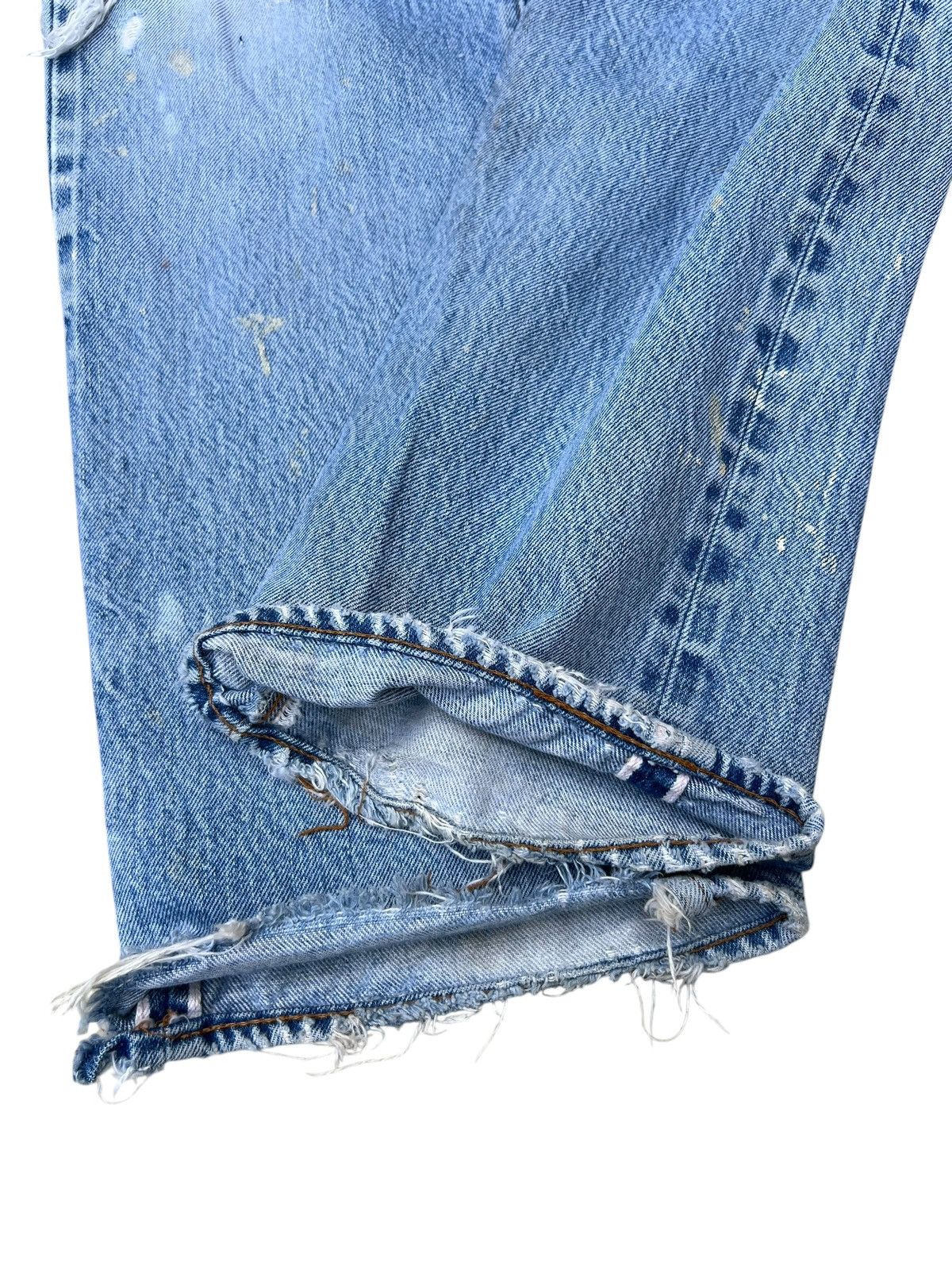 Levi's Trashed Vintage 80s Levi’s 501 Redline Selvedge Denim Jeans Size US 32 / EU 48 - 13 Thumbnail