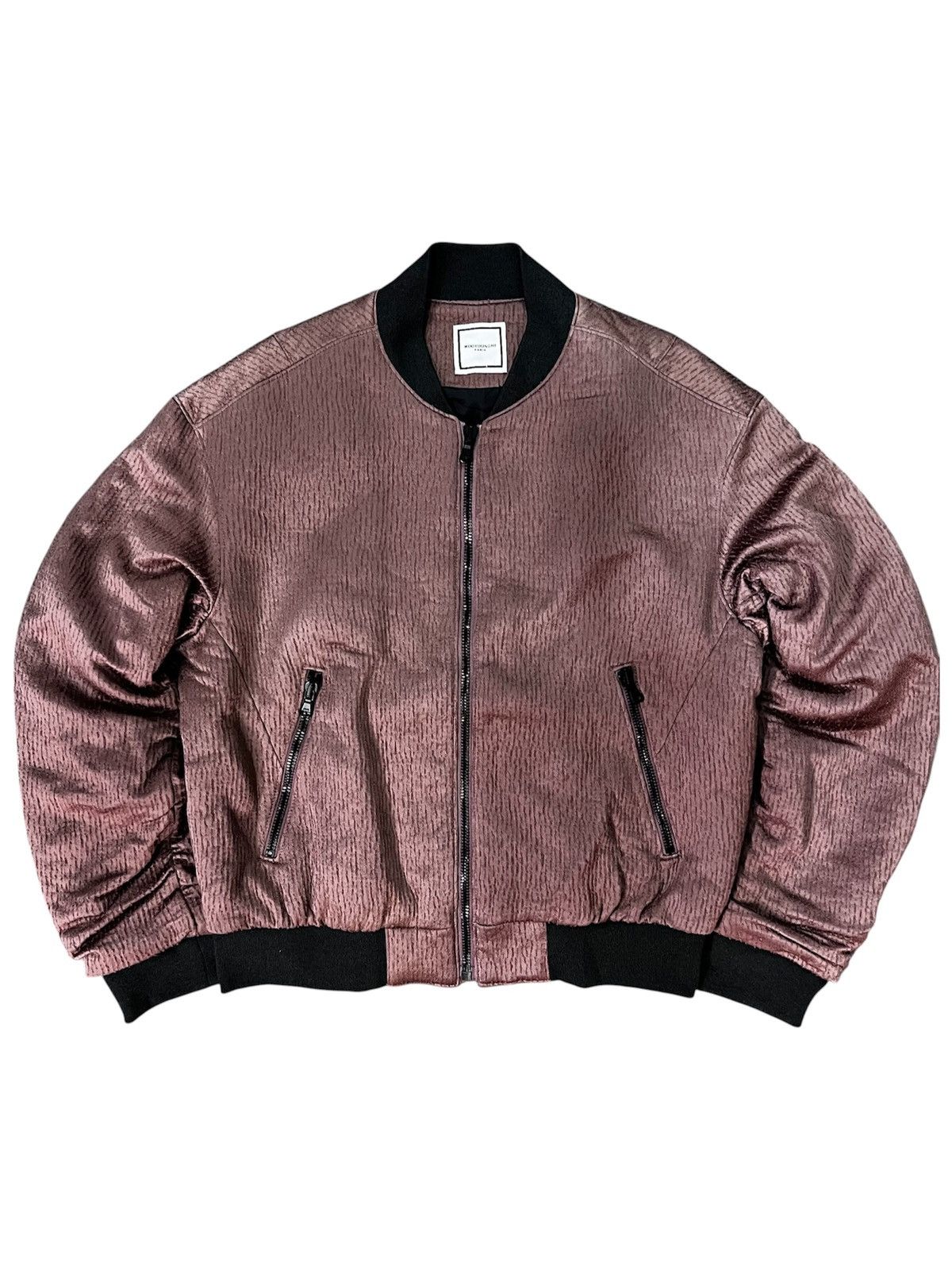 Wooyoungmi Wooyoungmi Paris Peach Bomber Jacket Size US M / EU 48-50 / 2 - 2 Thumbnail