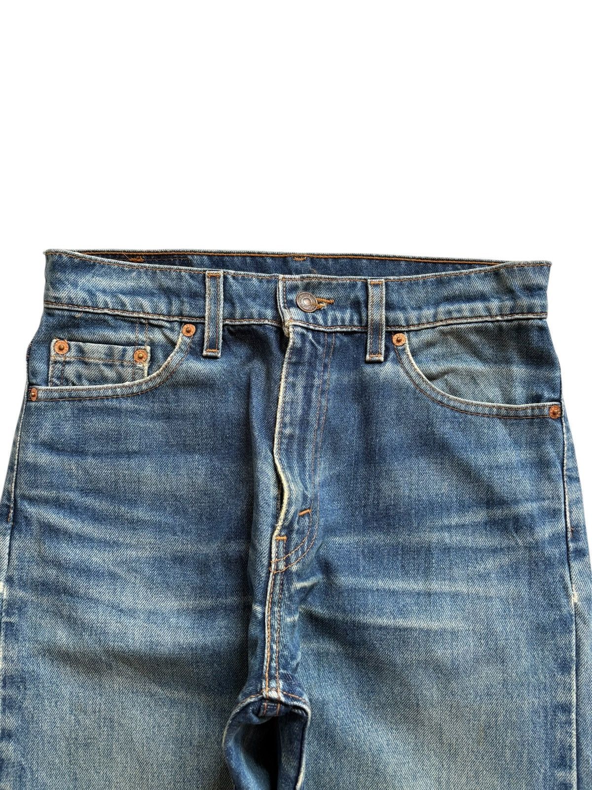LVC × Levi's × Levi's Vintage Clothing Vintage 90s Levis 510 Mud Wash Distressed Ripped Jeans Size US 28 / EU 44 - 4 Thumbnail