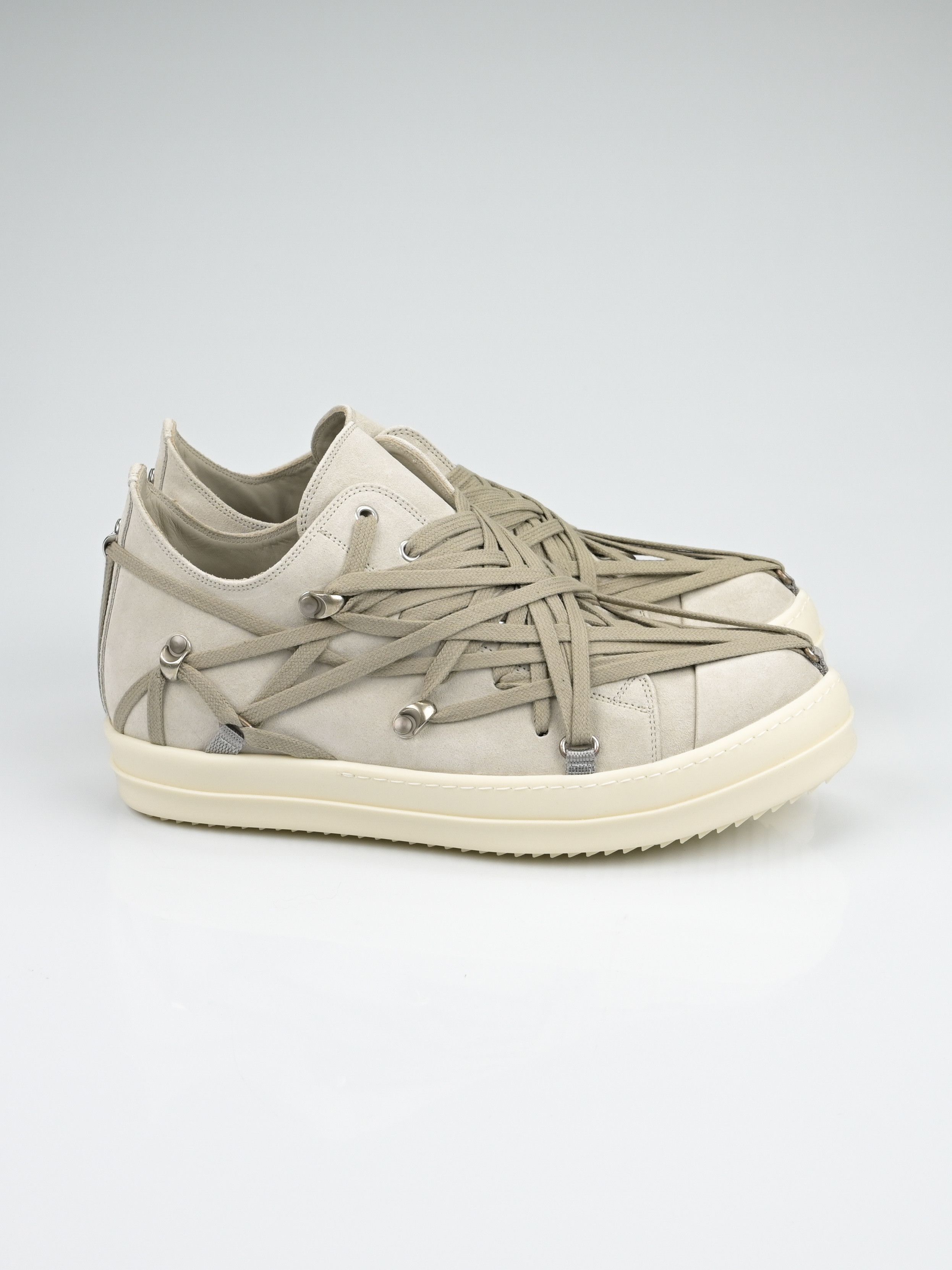 Rick Owens Megalace Suede Low Top Ramones Size US 10 / EU 43 - 3 Thumbnail