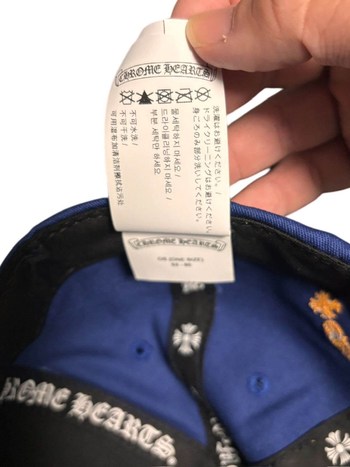 Chrome Hearts Chrome Hearts CH Logo Trucker Blue Orange Baseball Snapback Size ONE SIZE - 11 Thumbnail