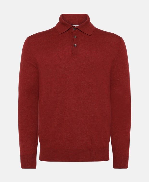 Cashmere polo shirt