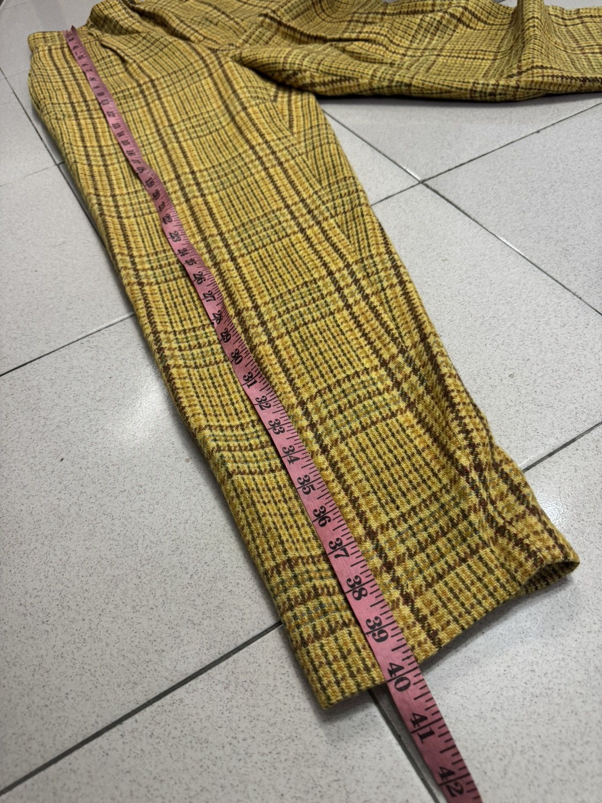 Issey Miyake 1980s I.S ISSEY MIYAKE WOOL TWEED BAGGY PANTS Size 27" / US 4 / IT 40 - 8 Thumbnail