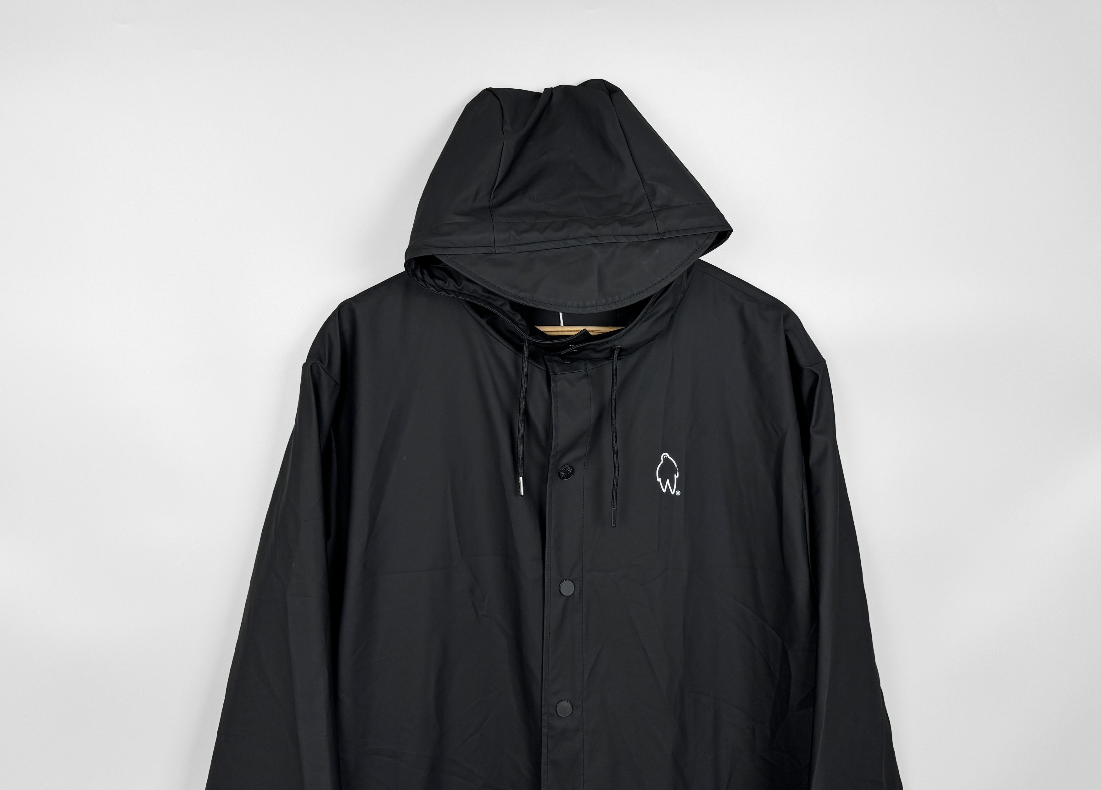 Rains NWT RAINS Phantom Waterproof Fishtail Black Parka Jacket Size US L / EU 52-54 / 3 - 2 Thumbnail