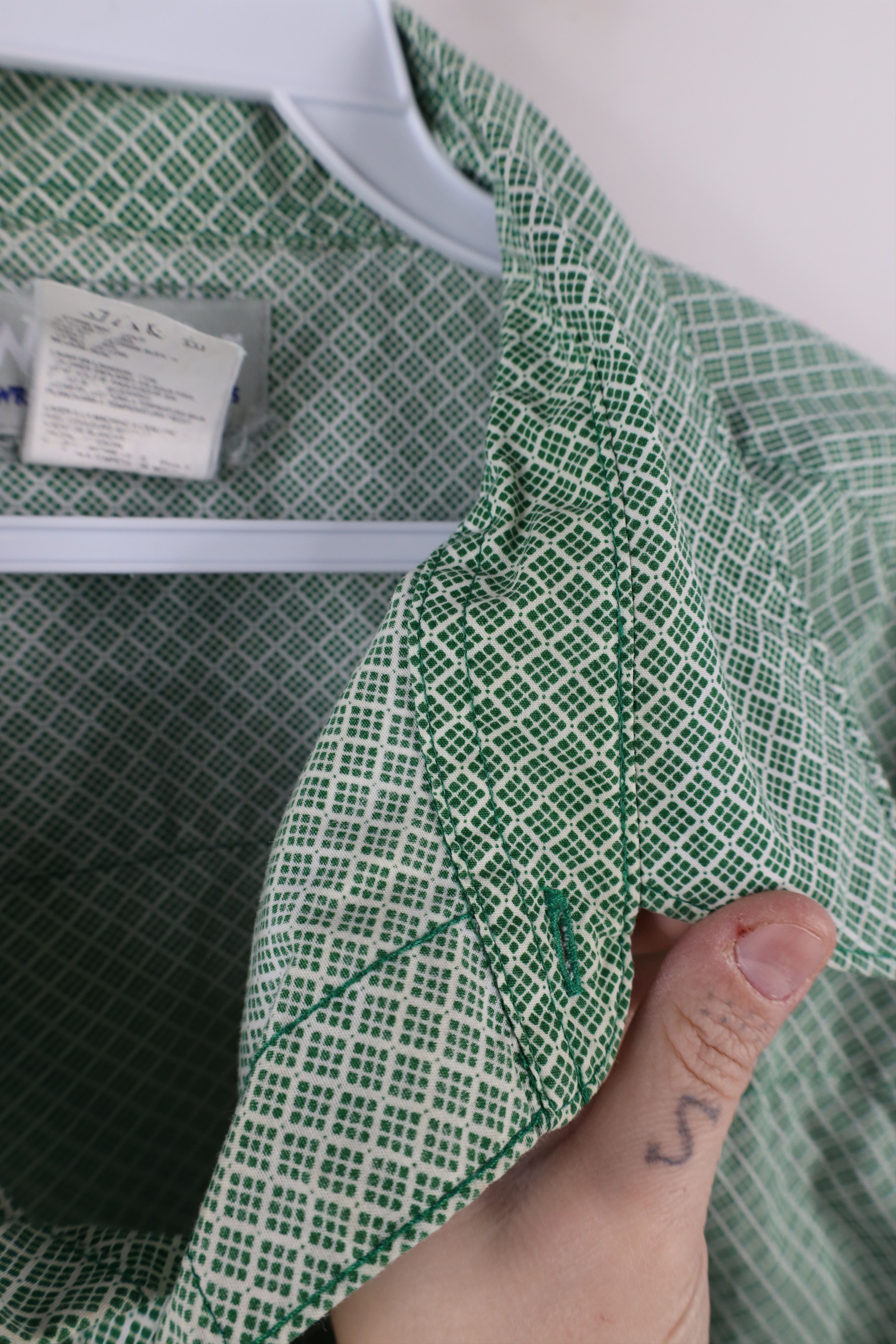 Vintage × Wrangler Vintage Wrangler Geometric Western Snap Button Shirt Green Size US XXL / EU 58 / 5 - 6 Thumbnail