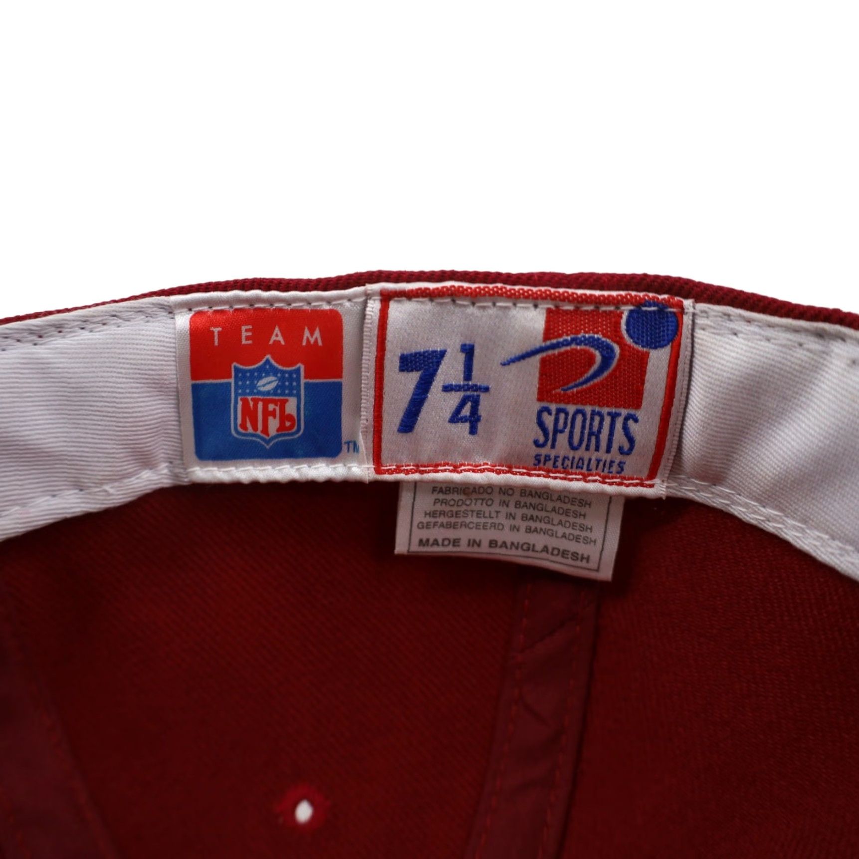 Sports Specialties VINTAGE Sport Specialties San Francisco 49ers Fitted Cap 7 1/4 Red Mens Size ONE SIZE - 6 Thumbnail