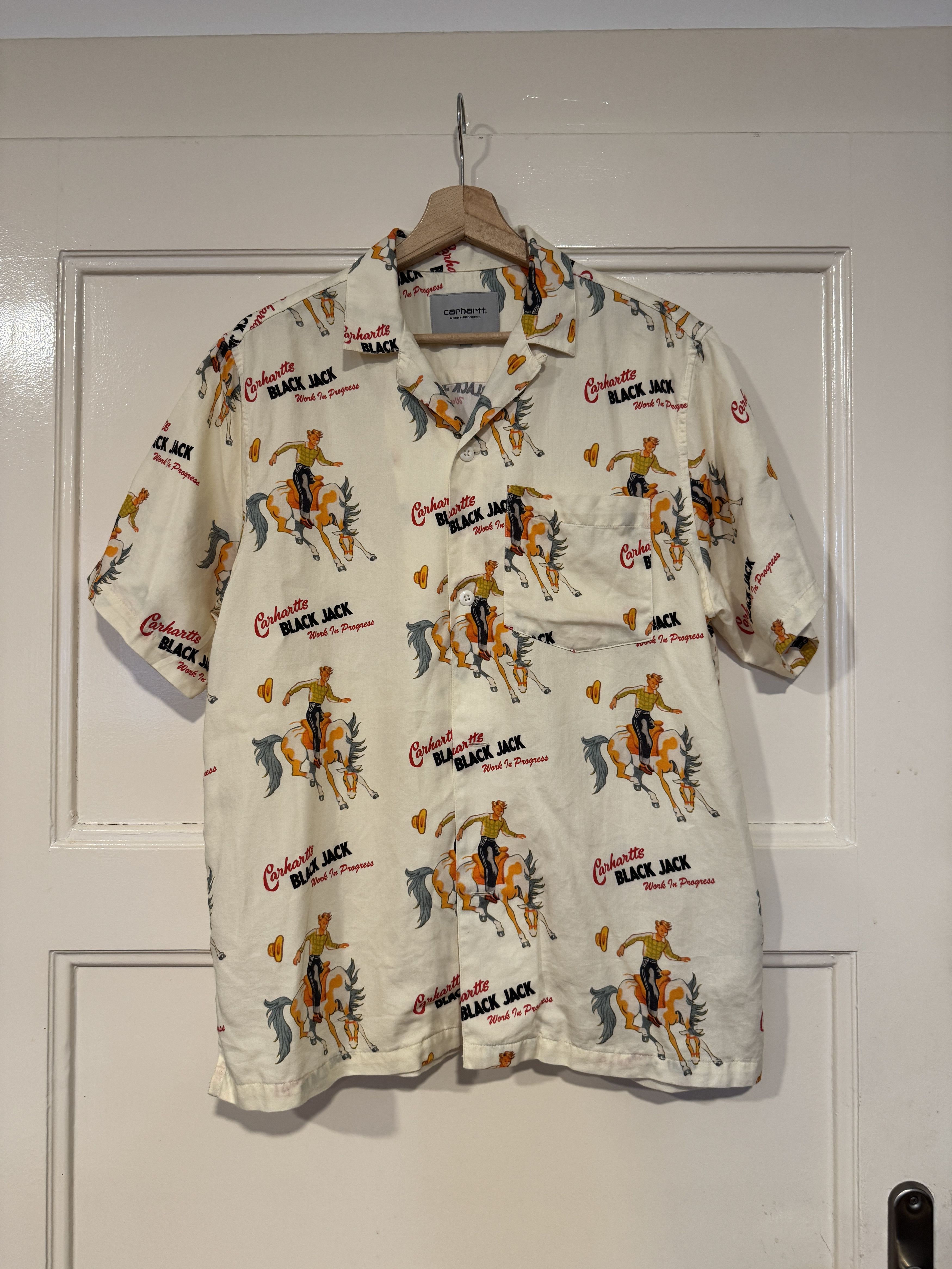 Carhartt Wip Carhartt WIP S/S black jack shirt white S Size US S / EU 44-46 / 1 - 1 Thumbnail