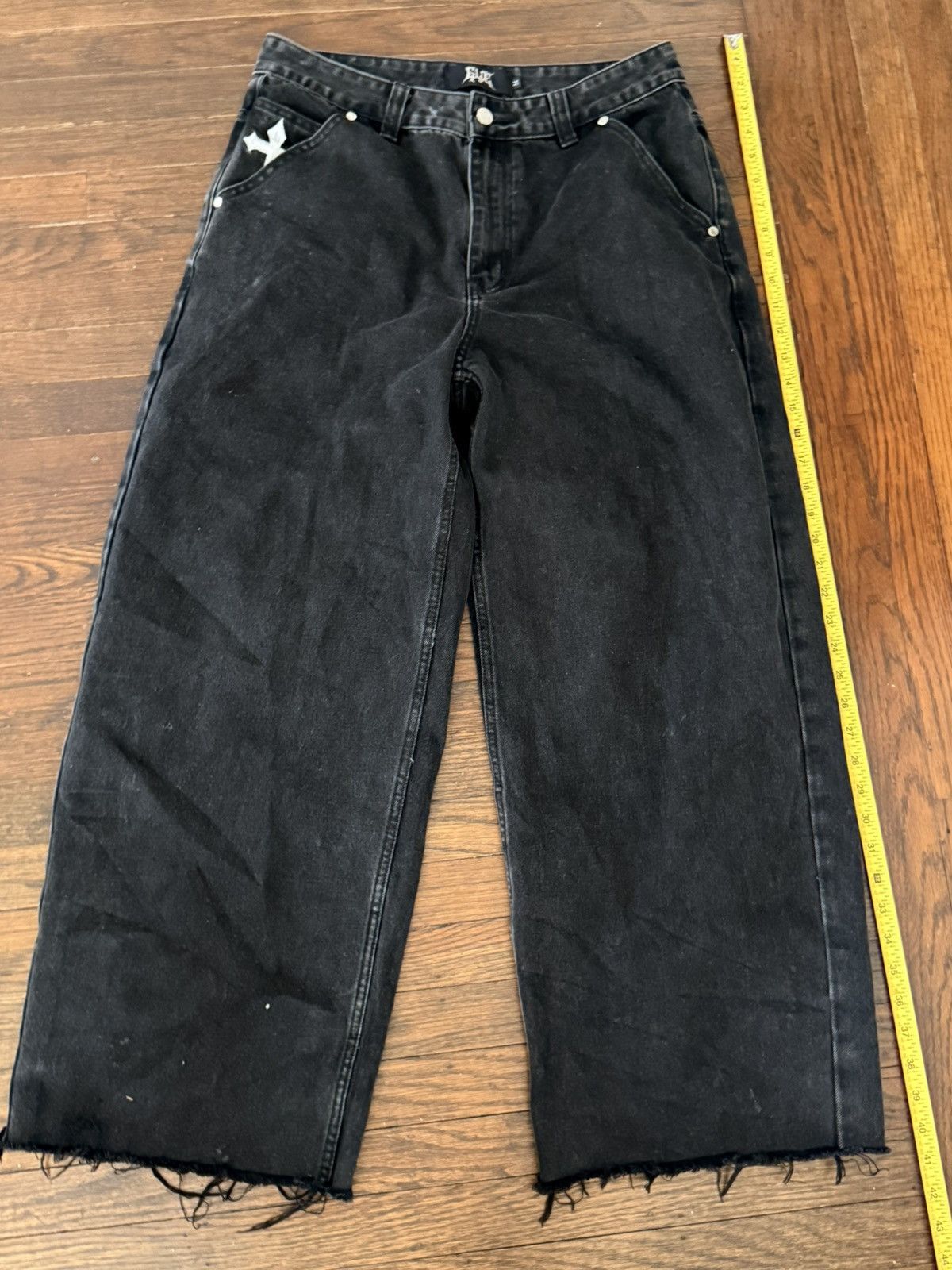 Other Gloe Mens Black Embroidered Pants Size US 31 - 1 Thumbnail