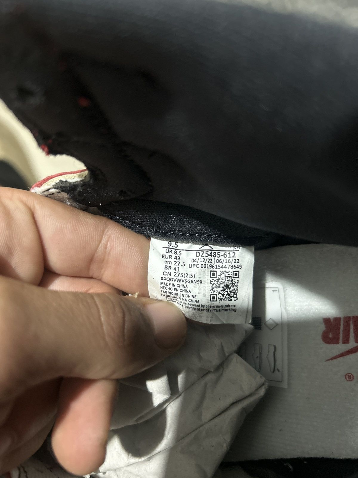 Jordan Brand JORDAN 1 HIGH “LOST & FOUND” Size US 9.5 / EU 42-43 - 6 Thumbnail