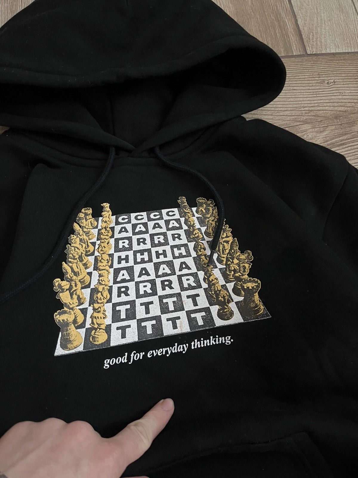 Carhartt Carhartt WIP "Everyday Thinking" Chess Hoodie - Black Size US M / EU 48-50 / 2 - 5 Thumbnail