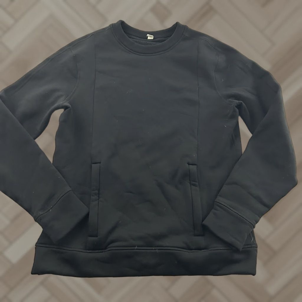 Lululemon Lululemon Sweatshirt Pullover Crew Neck Kangaroo Pocket Black Men's M Shirt Size US M / EU 48-50 / 2 - 1 Thumbnail