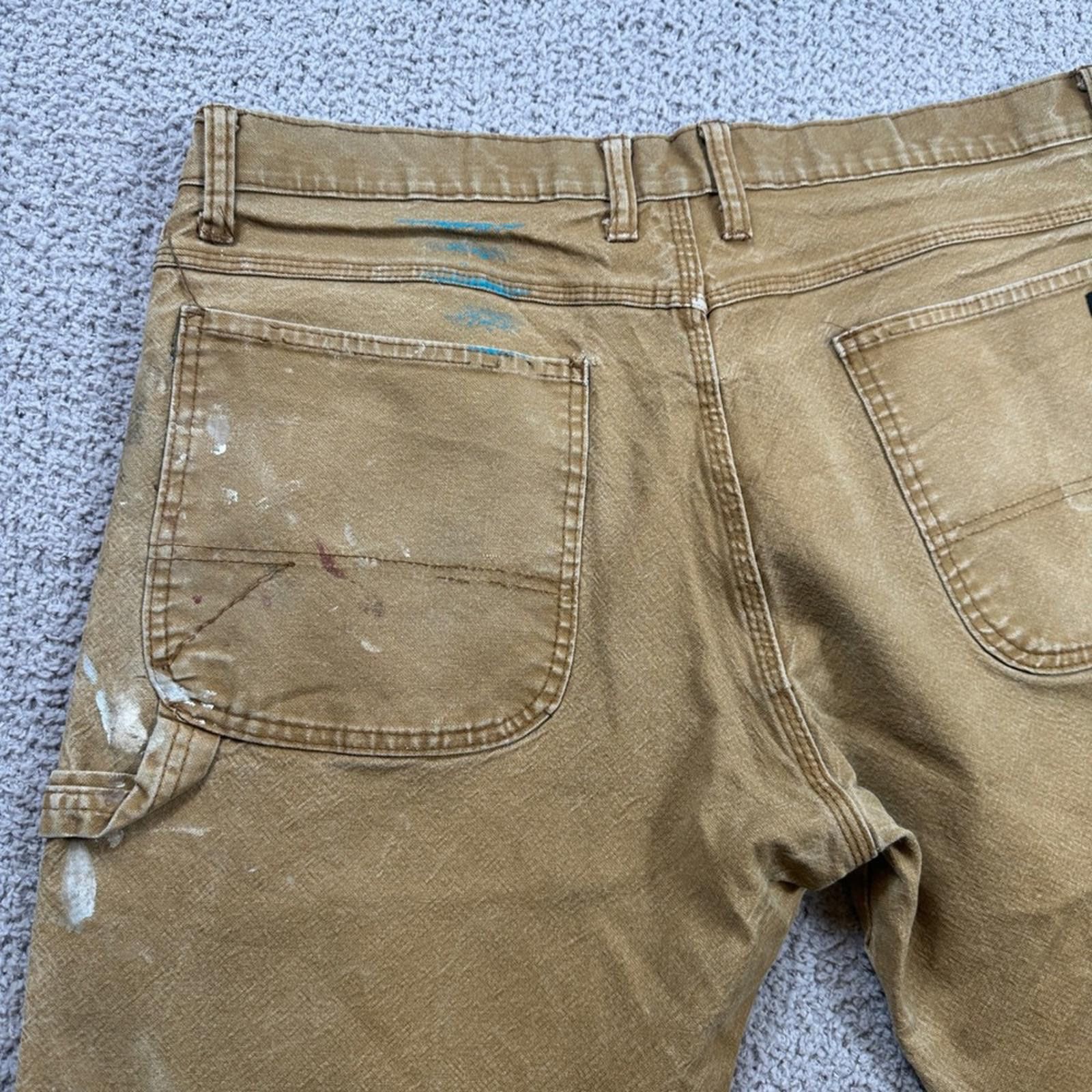 Dickies Dickies Carpenter Pants Mens 36x34 Tan Paint Splatter Work Size US 36 / EU 52 - 6 Thumbnail