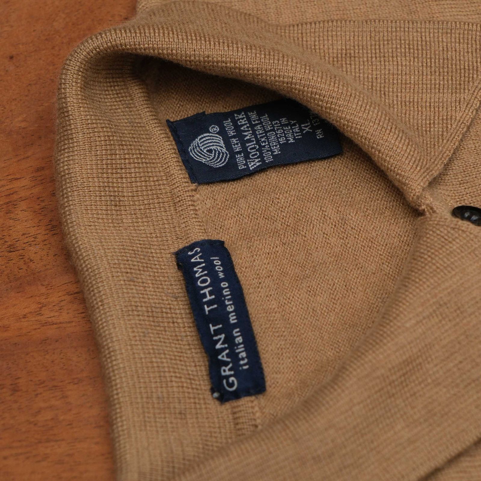 Grant Thomas Grant Thomas Made in Italy XL Merino Wool Collared Sweater Size US XL / EU 56 / 4 - 4 Thumbnail