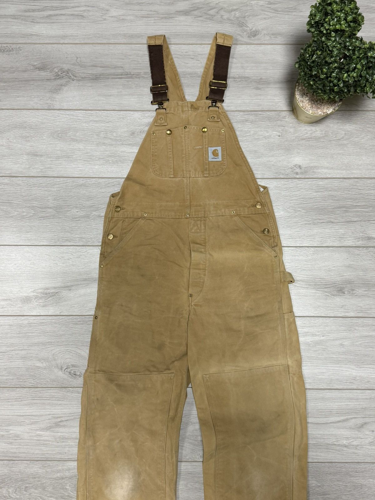 Carhartt Carhartt vintage USA cargo overall distressed double knee Size US 34 / EU 50 - 2 Thumbnail