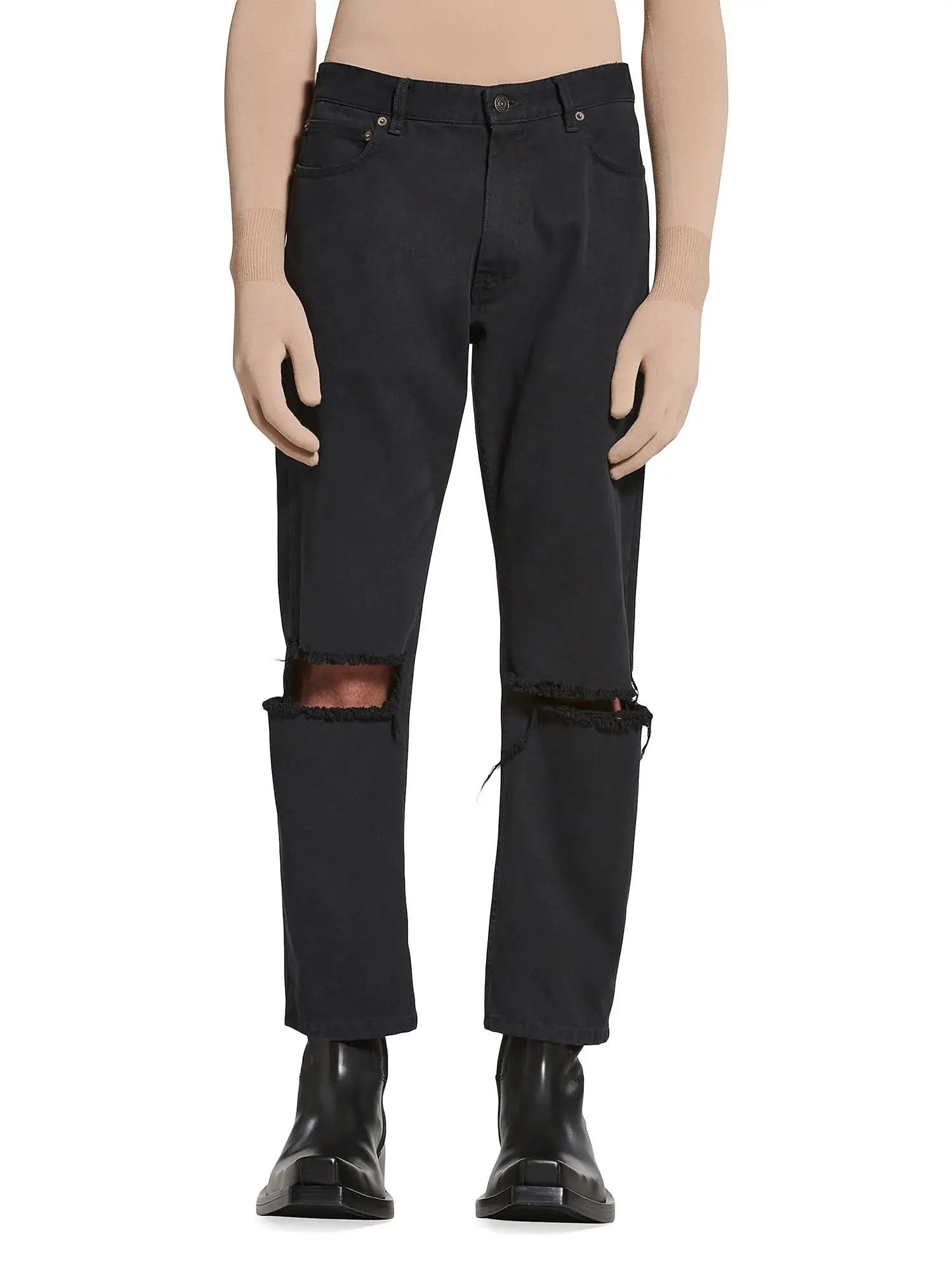 Balenciaga o1w1db11225 Loose Fit Buckle Pants in Black Size US 36 / EU 52 - 2 Thumbnail