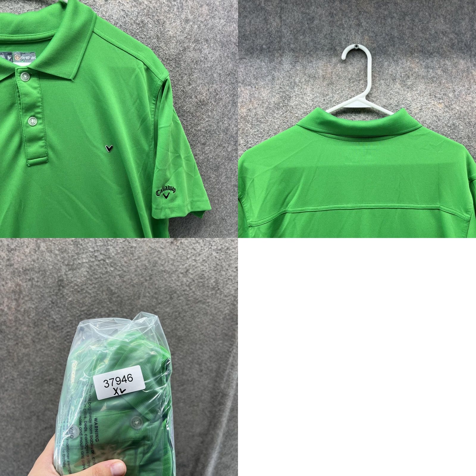 Callaway Callaway Polo Shirt Mens XL Green Opti Dri Moisture Wicking Golf Performance Short Sleeve Polo Mens XL Green Opti Dri Moisture Wicking Size US XL / EU 56 / 4 - 8 Thumbnail
