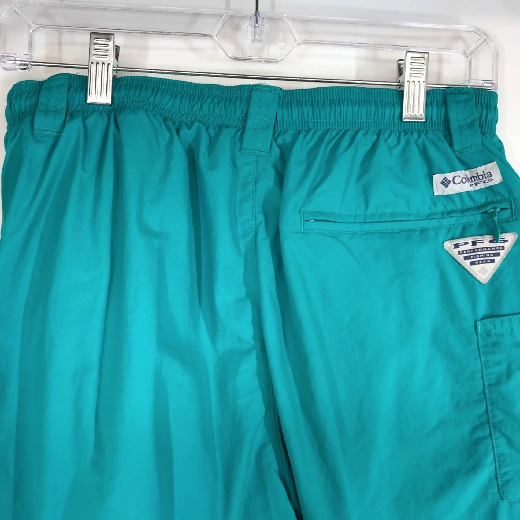 Vintage COLUMBIA MEN'S SMALL SEAFOAM PFG SWIM TRUNKS SHORTS 100% NYLON Size US 29 - 5 Thumbnail
