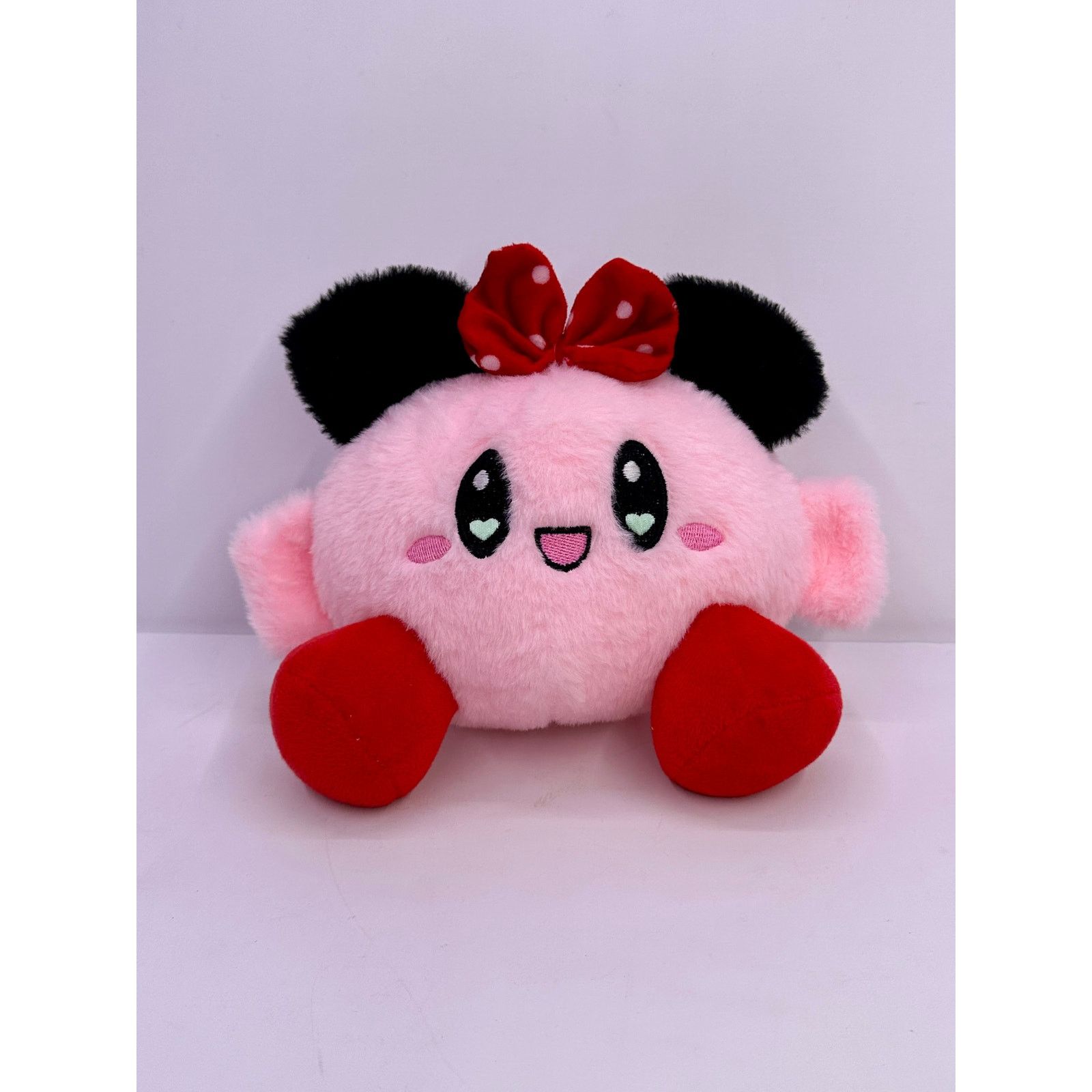 Nintendo Rare Heart eyes Kirby Iconic Nintendo Super Soft Plushie Size ONE SIZE - 3 Thumbnail