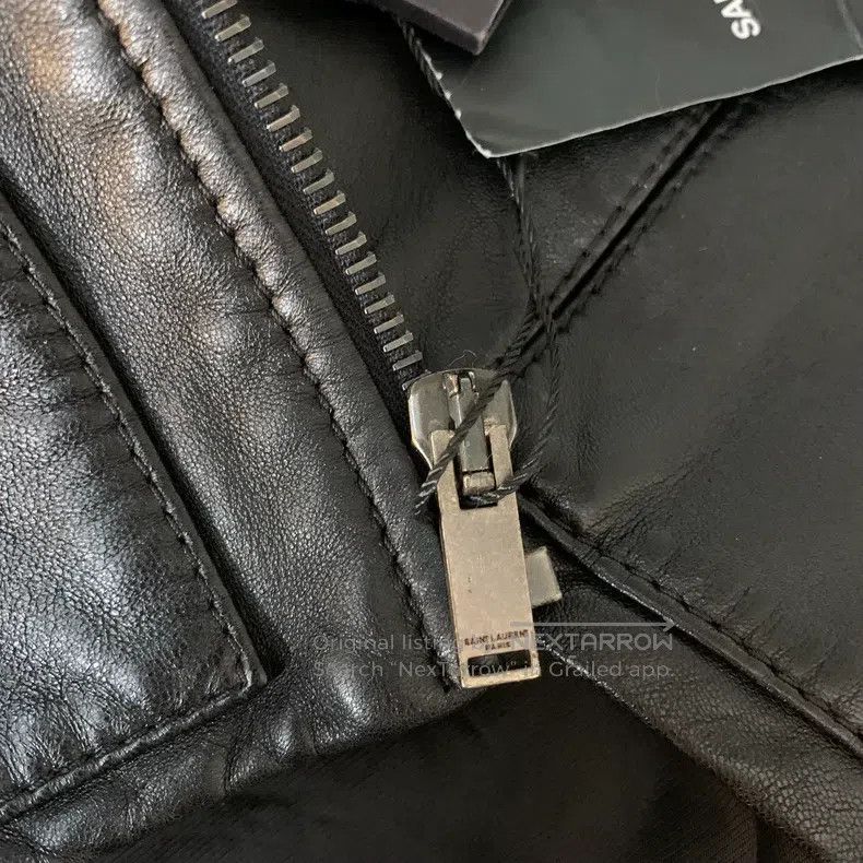 Saint Laurent Paris Saint Laurent Paris Leather Jacket Jacket Size XS / US 0-2 / IT 36-38 - 6 Thumbnail