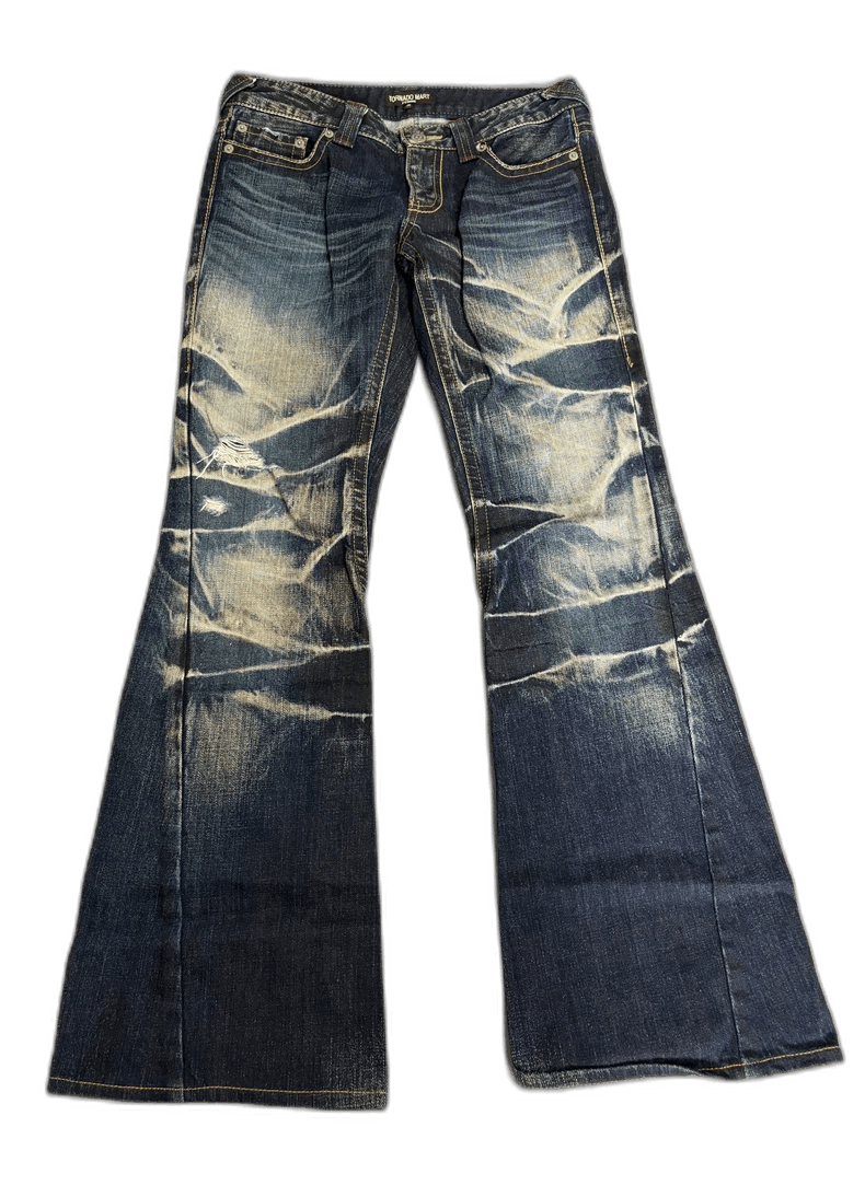 Yohji Yamamoto Vintage Tornado Mart Flared Denim Jeans-2506 Size 28" / US 6 / IT 42 - 1 Thumbnail